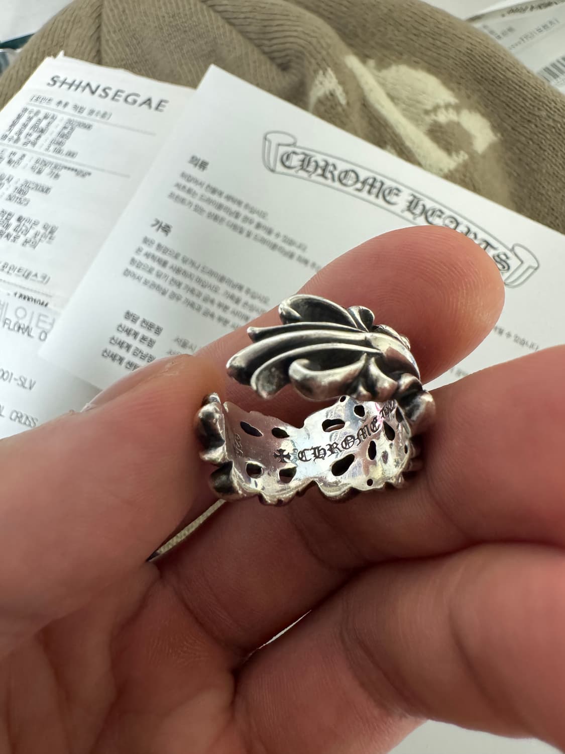 크롬하츠 더블플로랄링 상품이미지2