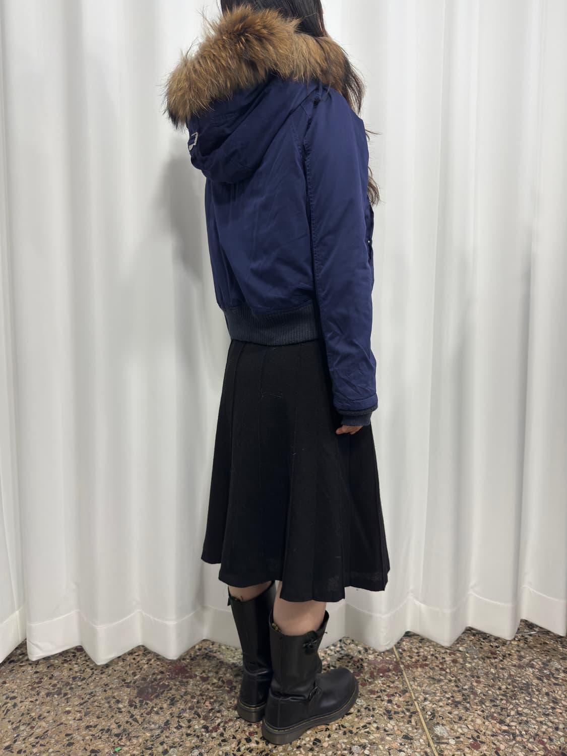 moussy real fur hood bomber jacket 상품이미지6