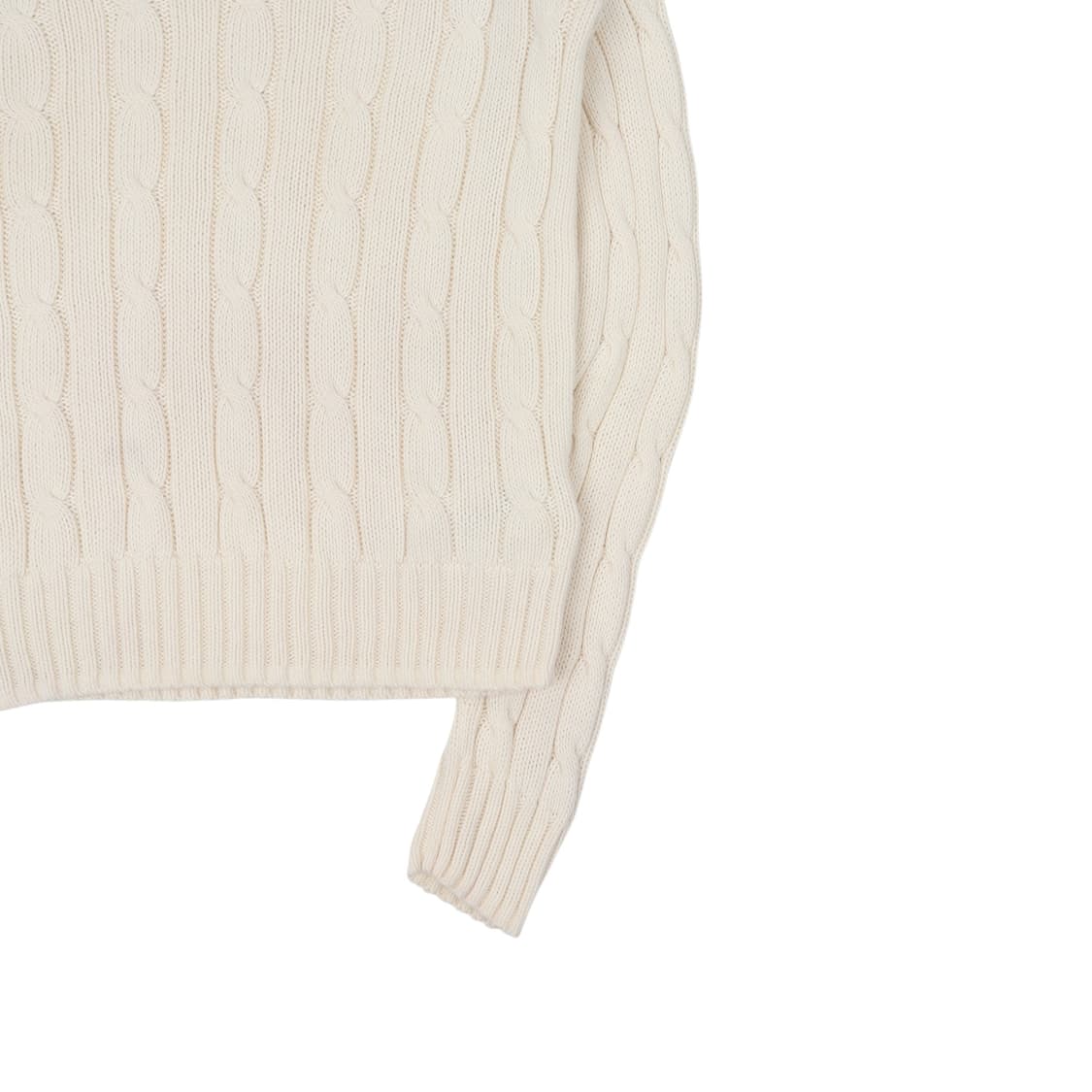 폴로 랄프로렌 아이보리 브이넥 케이블 니트 상품이미지5
