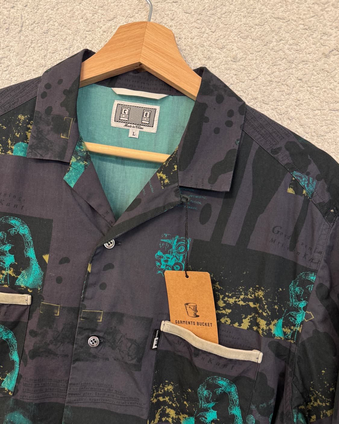 카브엠트 그래픽 오픈카라 셔츠 상품이미지4