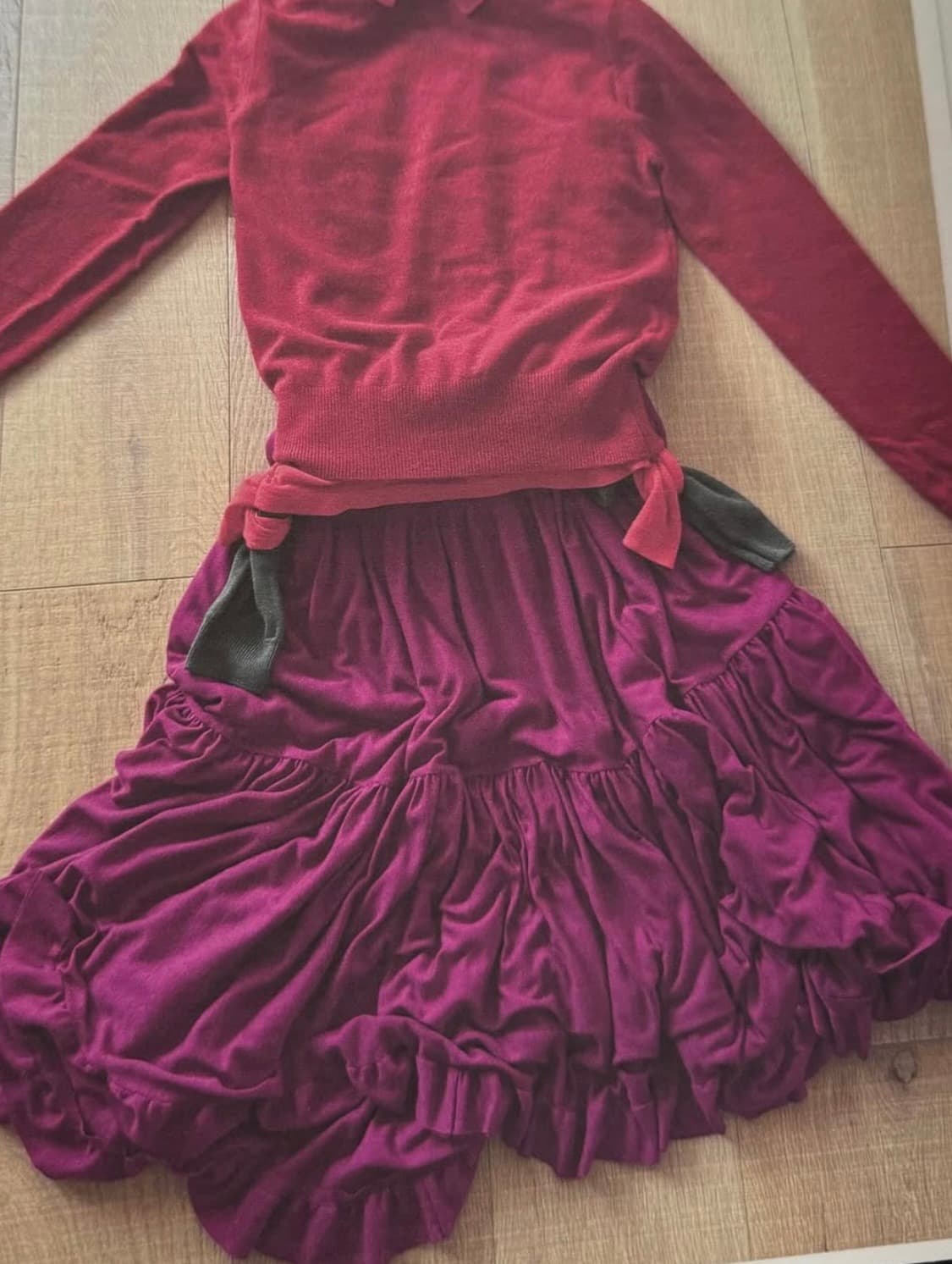 cosmoss 코스모스 프릴 스커트 마젠타 상품이미지5