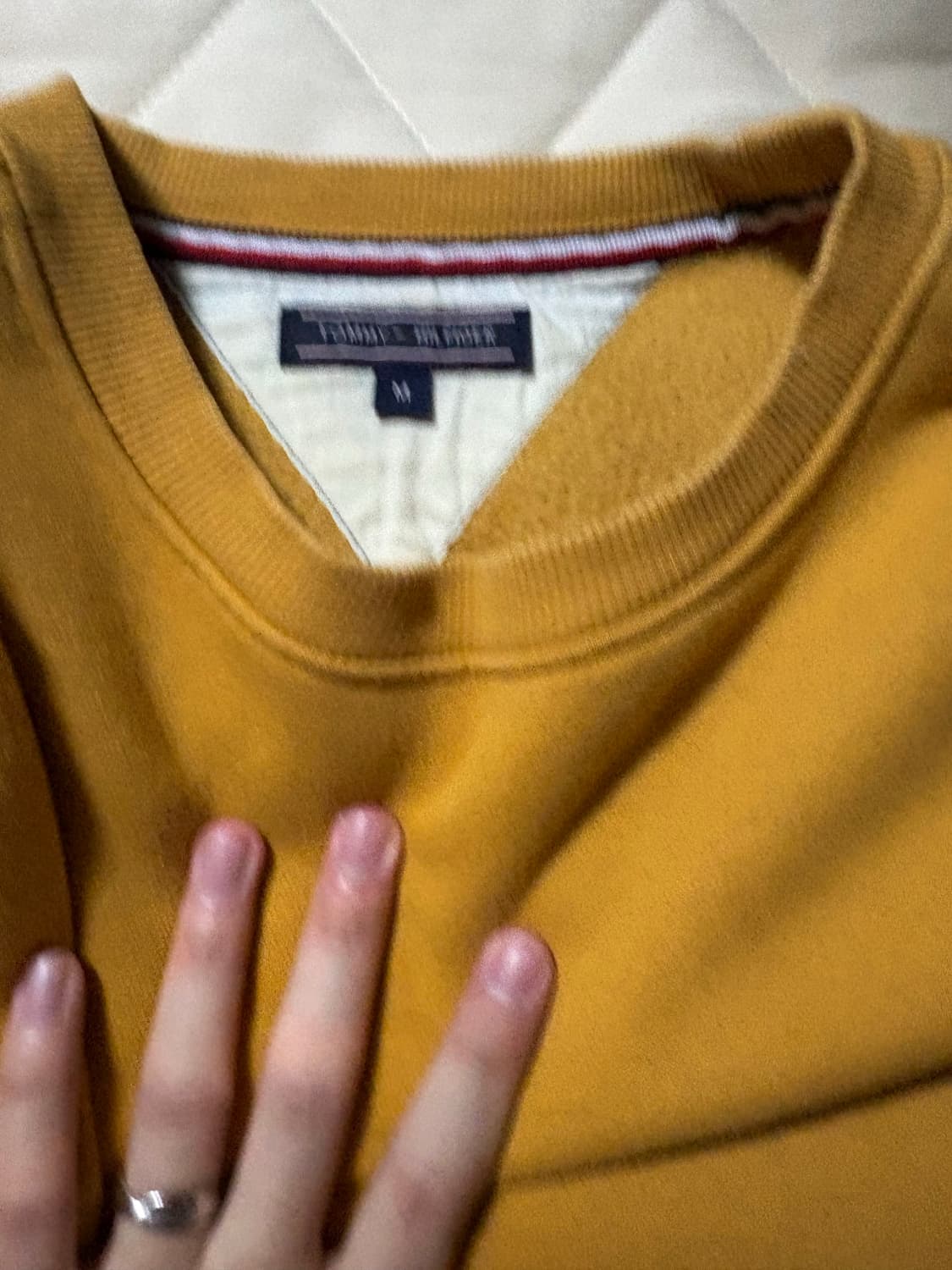 타미힐피거 맨투맨 머스타드 M 상품이미지4