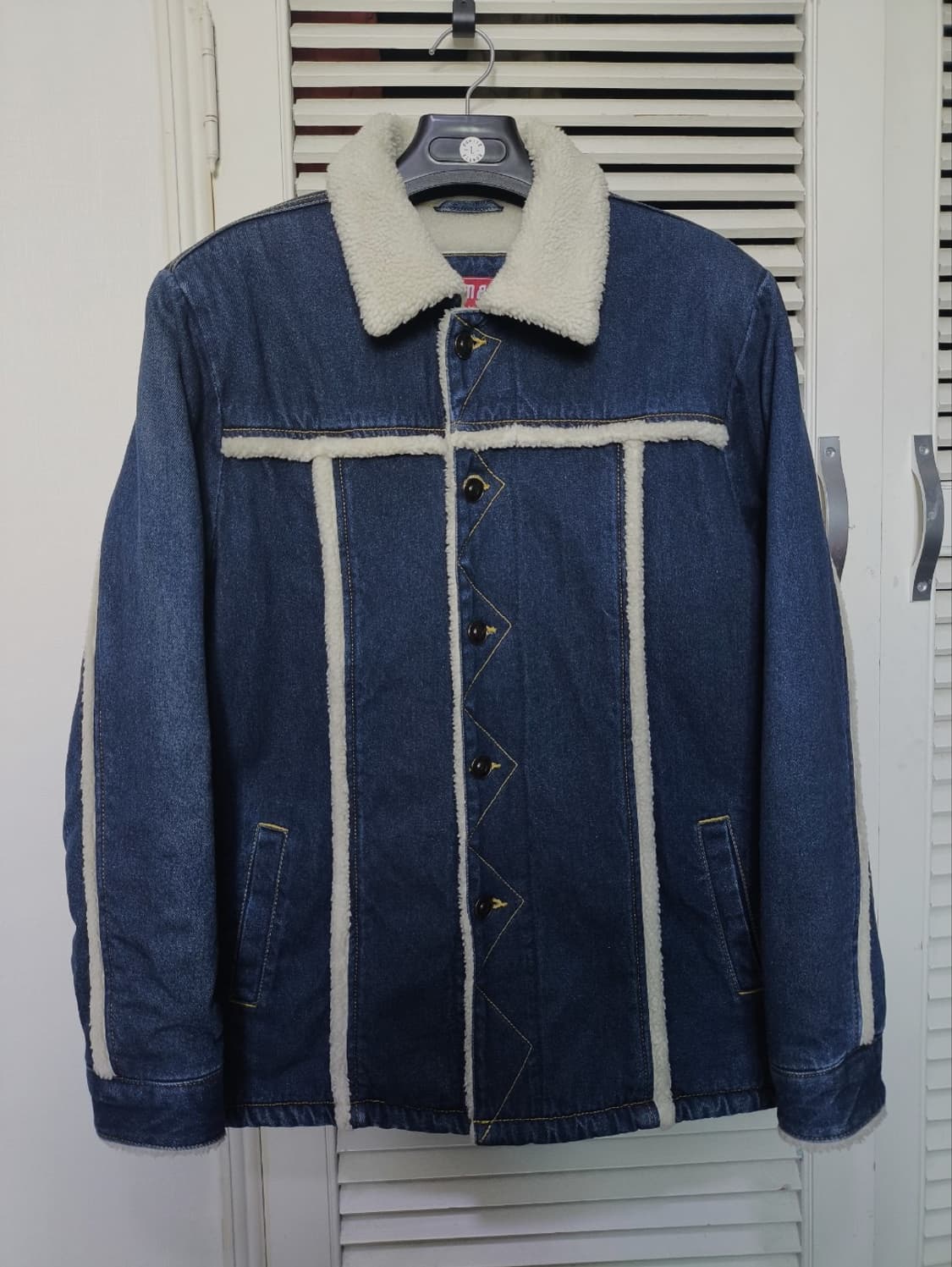 100 YAMMA 빈티지 쉐르파 데님자켓 양털 상품이미지1