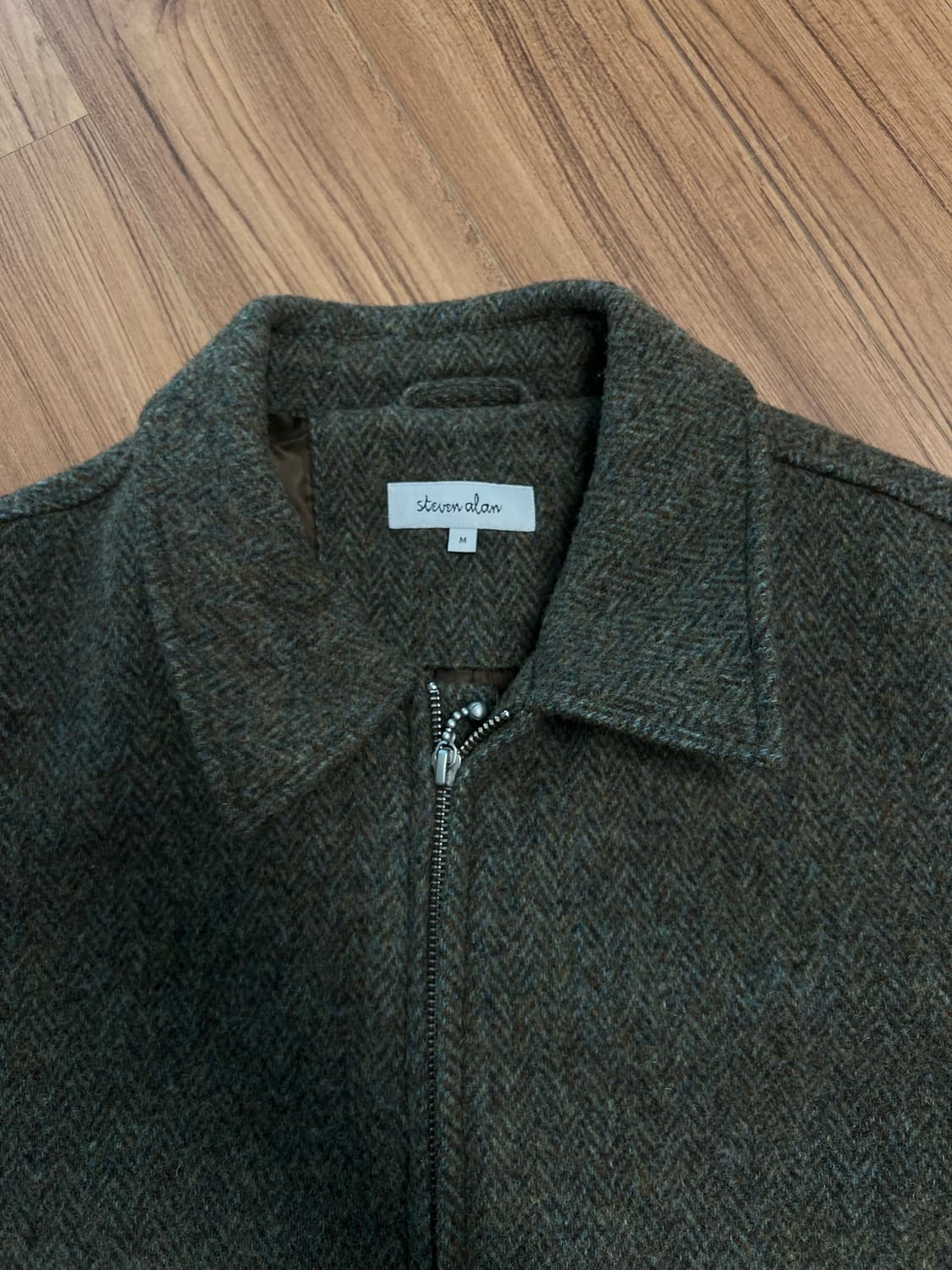 Steven Alan 헤링본 블루종 M 상품이미지4