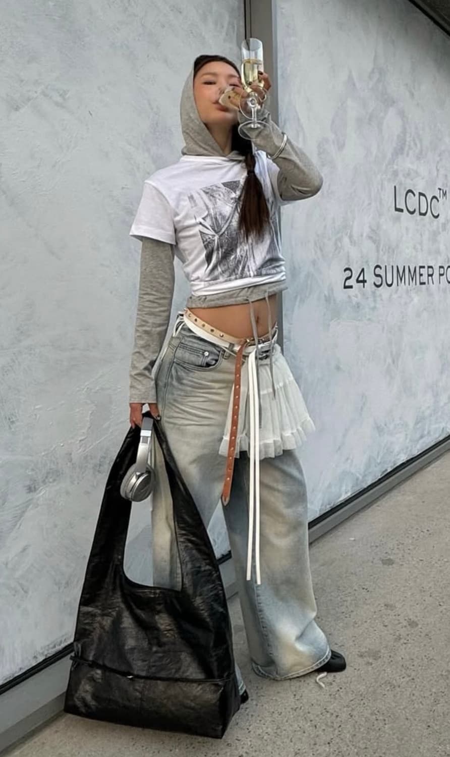 엘씨디씨 LCDC TM 벨트스트랩 숄더백 블랙 상품이미지1