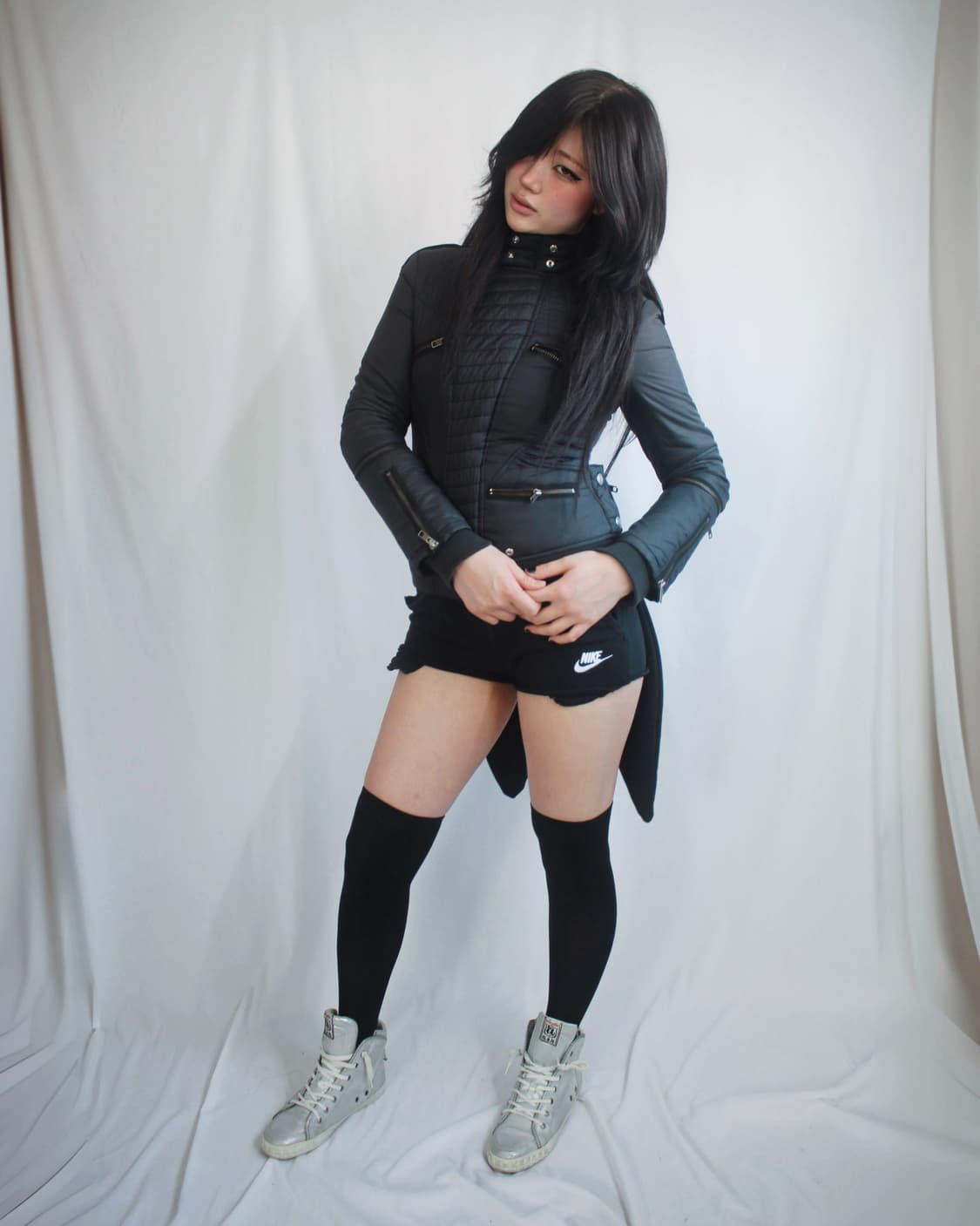 Rider panel tech multi-zip puffer jacket 상품이미지9