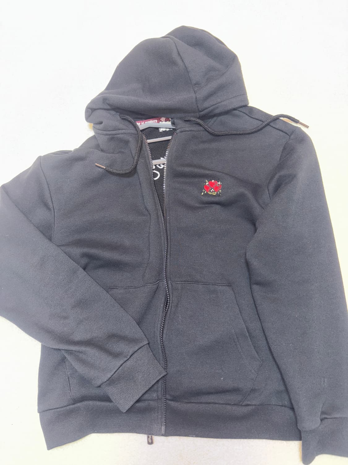 에드하디 블랙 후드집업 95사이즈 상품이미지2