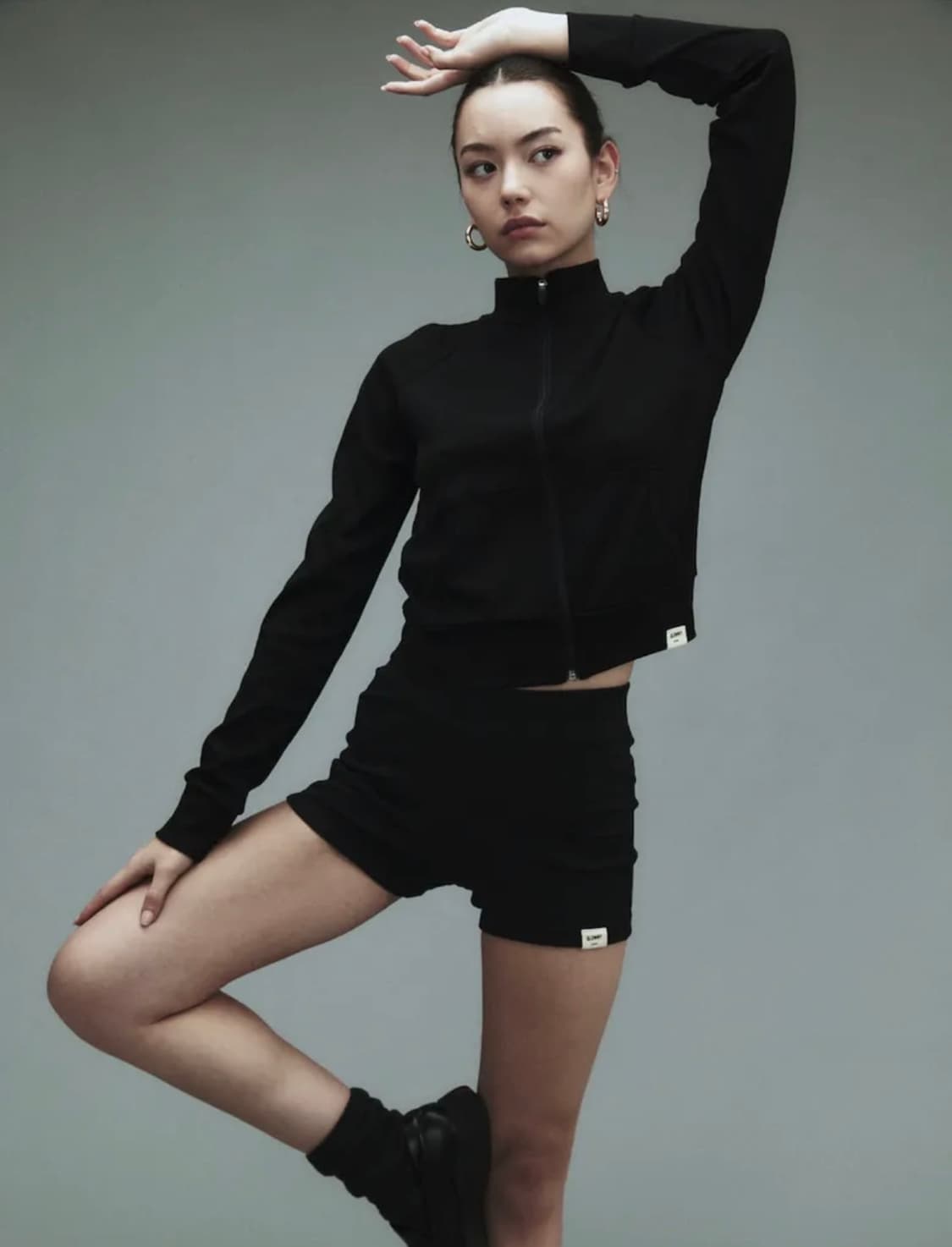 글로니 G CLASSIC RIB SHORTS (BLACK) M 상품이미지1