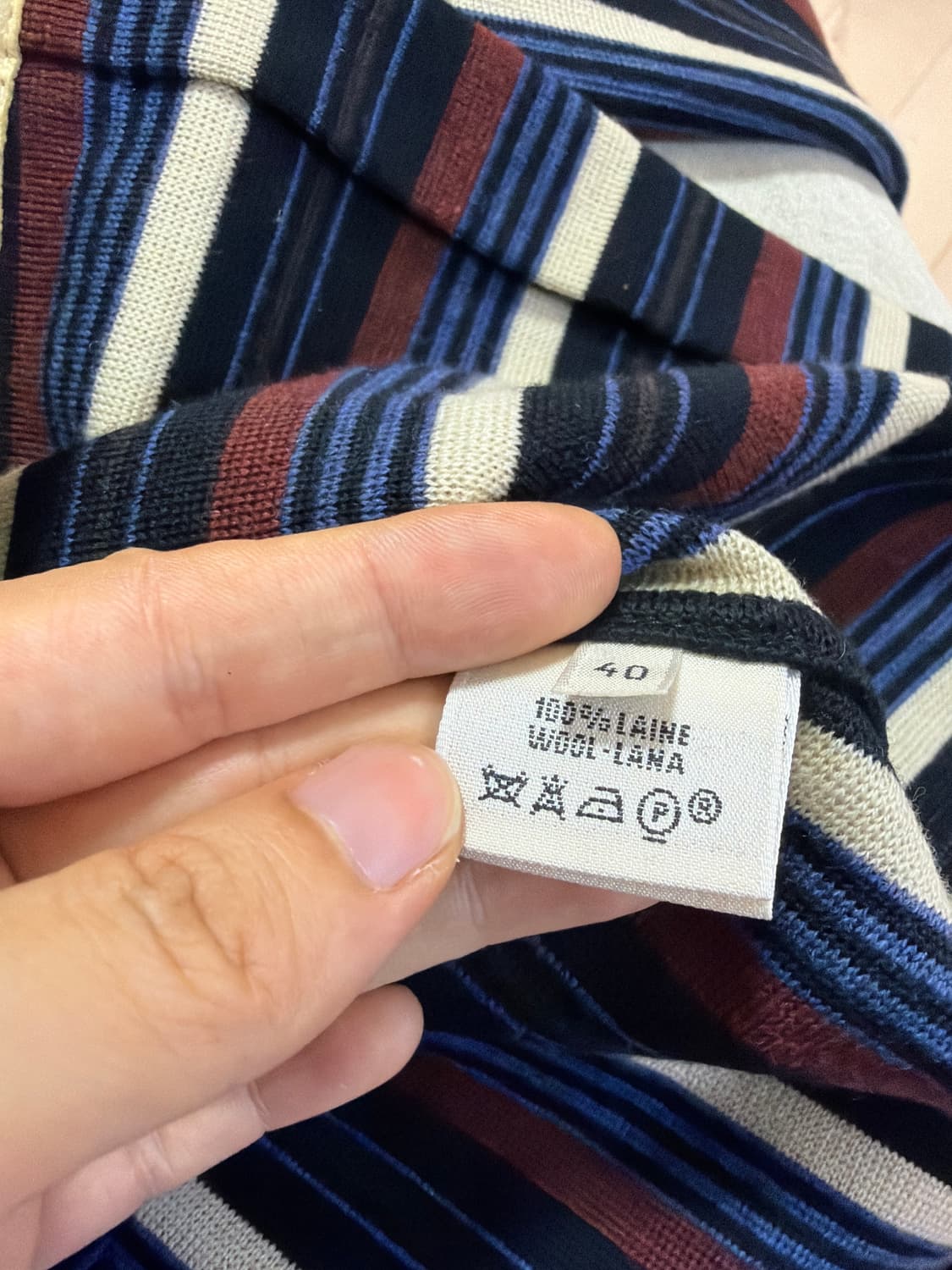 에르메스 스트라이프 울 가디건 40 상품이미지6