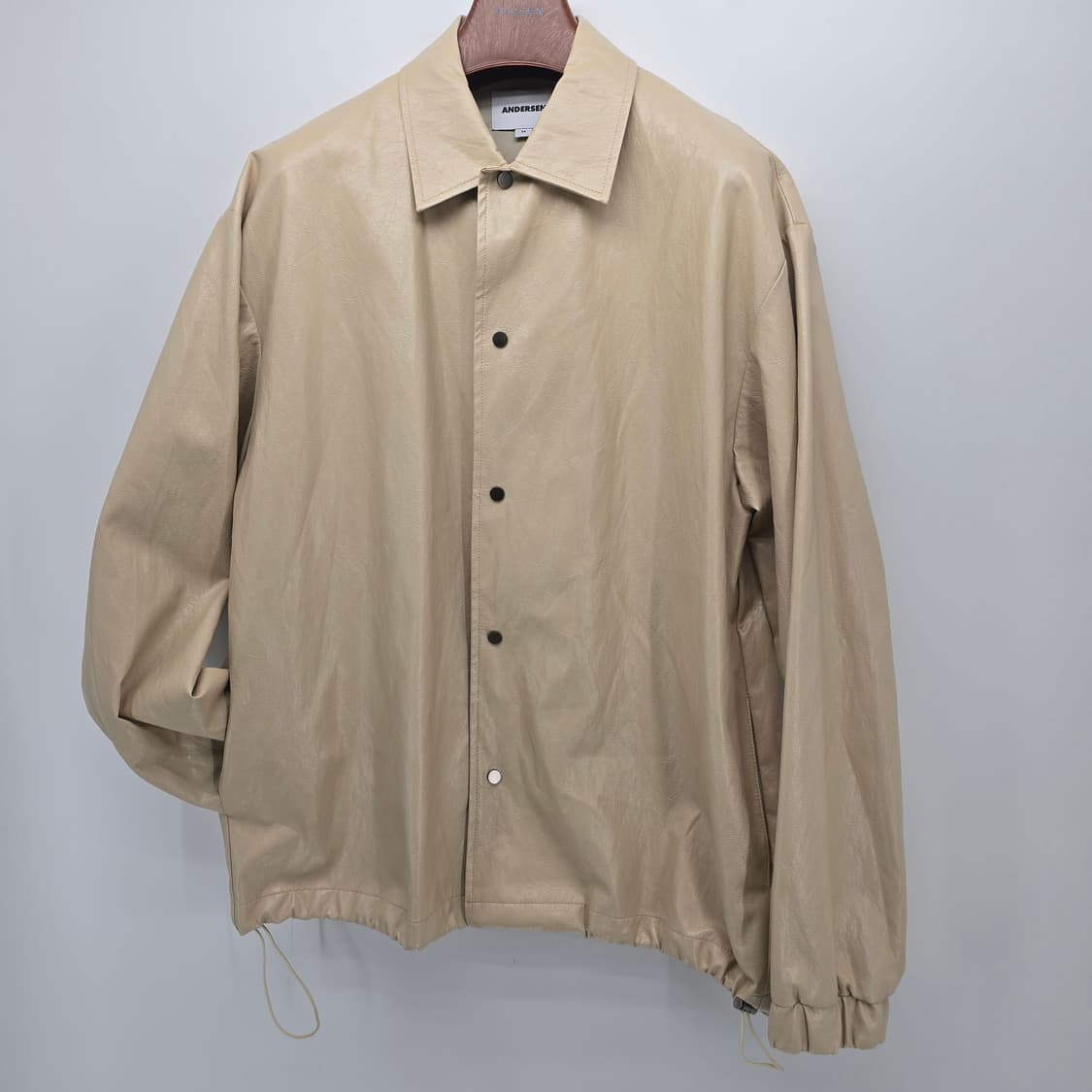 안데르센 에고 레더 자켓 베이지색 상품이미지5
