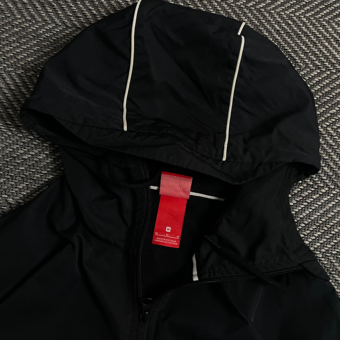 나이키 빅로고 블랙 우븐 아노락 웜업o 3943 상품이미지5