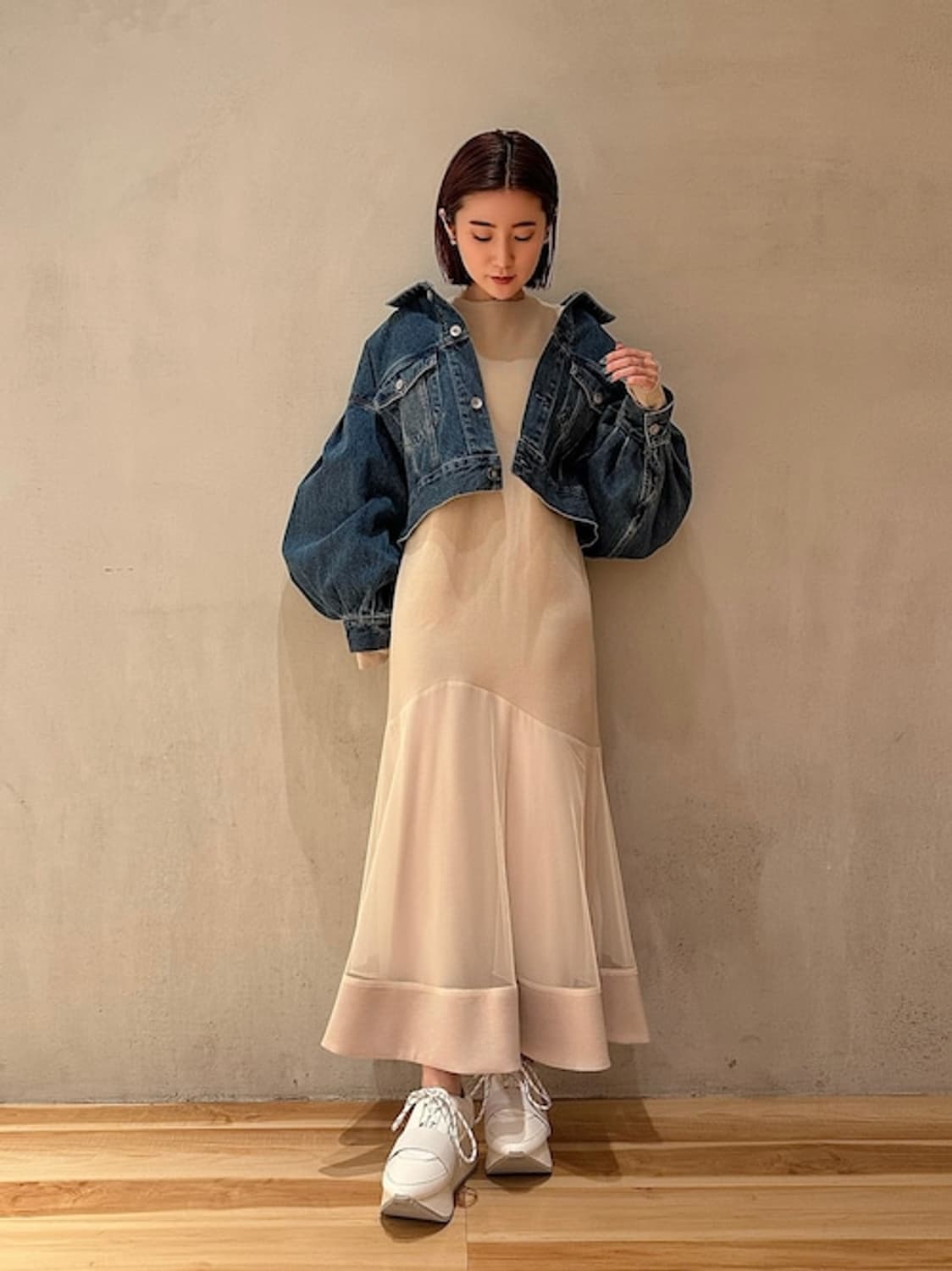 ELENDEEK 볼륨슬리브  데님자켓 상품이미지3