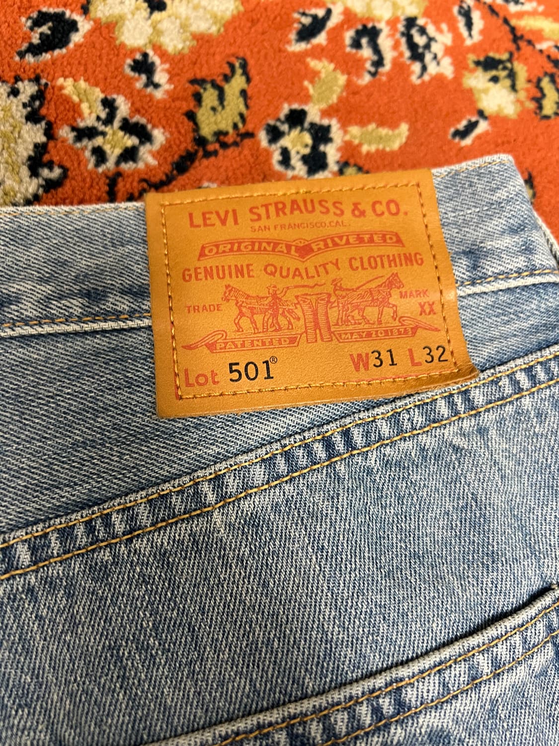 [31] 리바이스 501 빅E 프리미엄 라이트블루 데님팬츠 상품이미지5