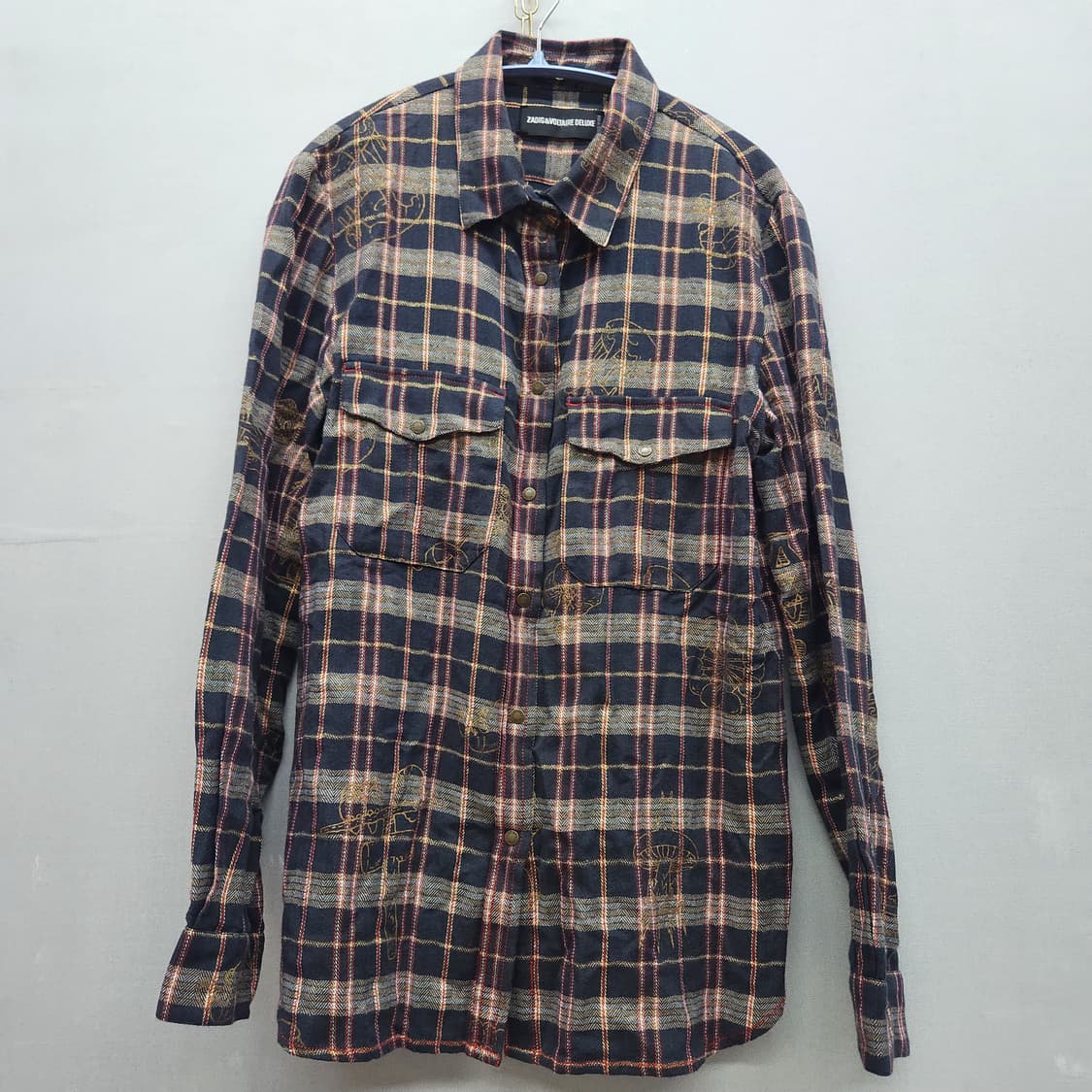 쟈딕앤볼테르 금장 빈티지 디테일 투포켓 셔츠 S(M) 상품이미지1