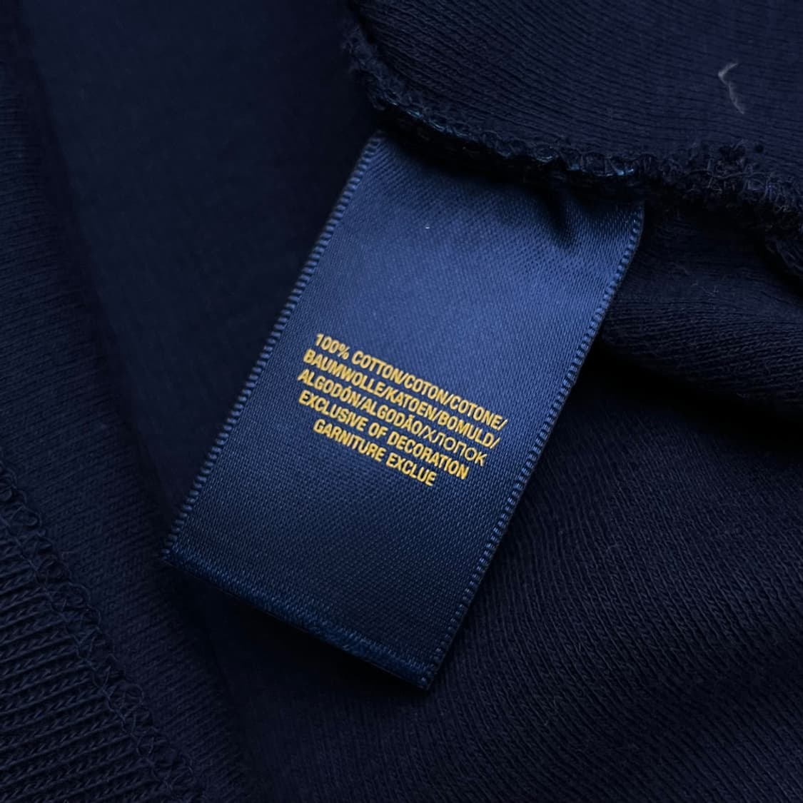 폴로 랄프로렌 레드배색 네이비 반집업 L 상품이미지6