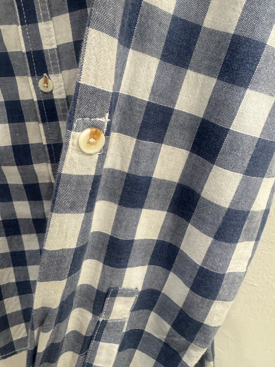 vintage topman 체크 롤업셔츠 상품이미지5