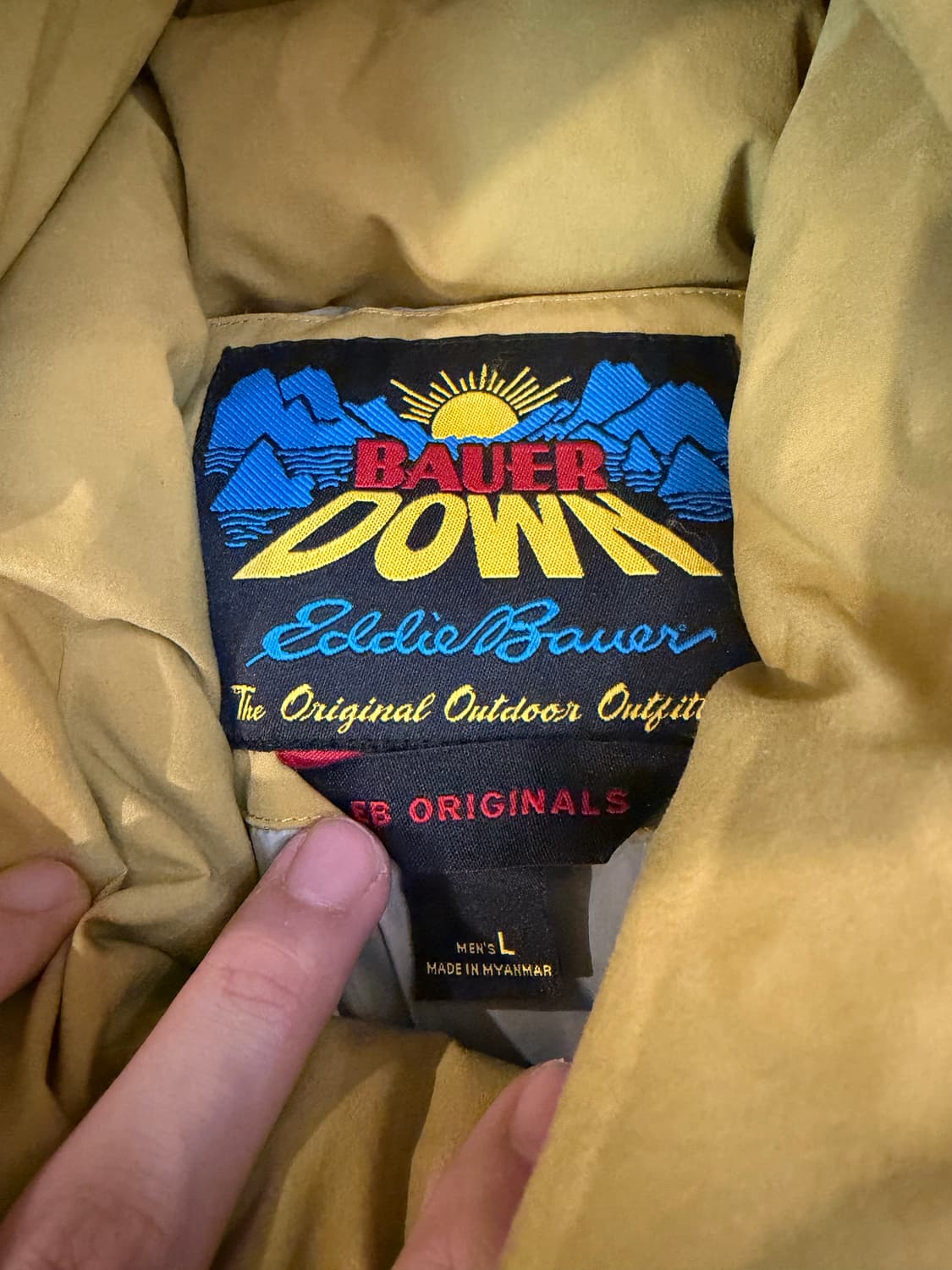 에디바우어 카라코람 시그니쳐 구스다운 파카 머스타드 상품이미지5