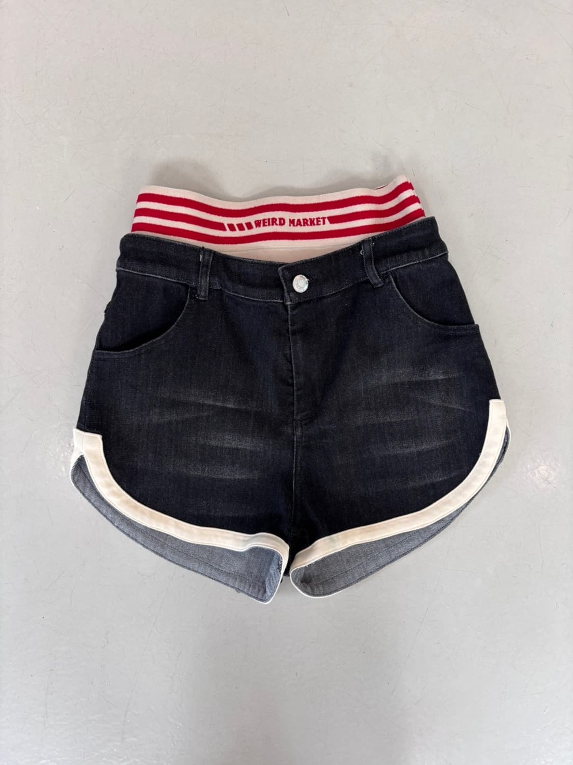(New)weird market Denim Shorts 상품이미지2