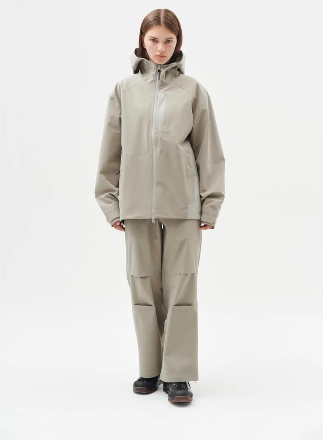 하이킹패트롤 3L 쉘 자켓 L 베이지 상품이미지3