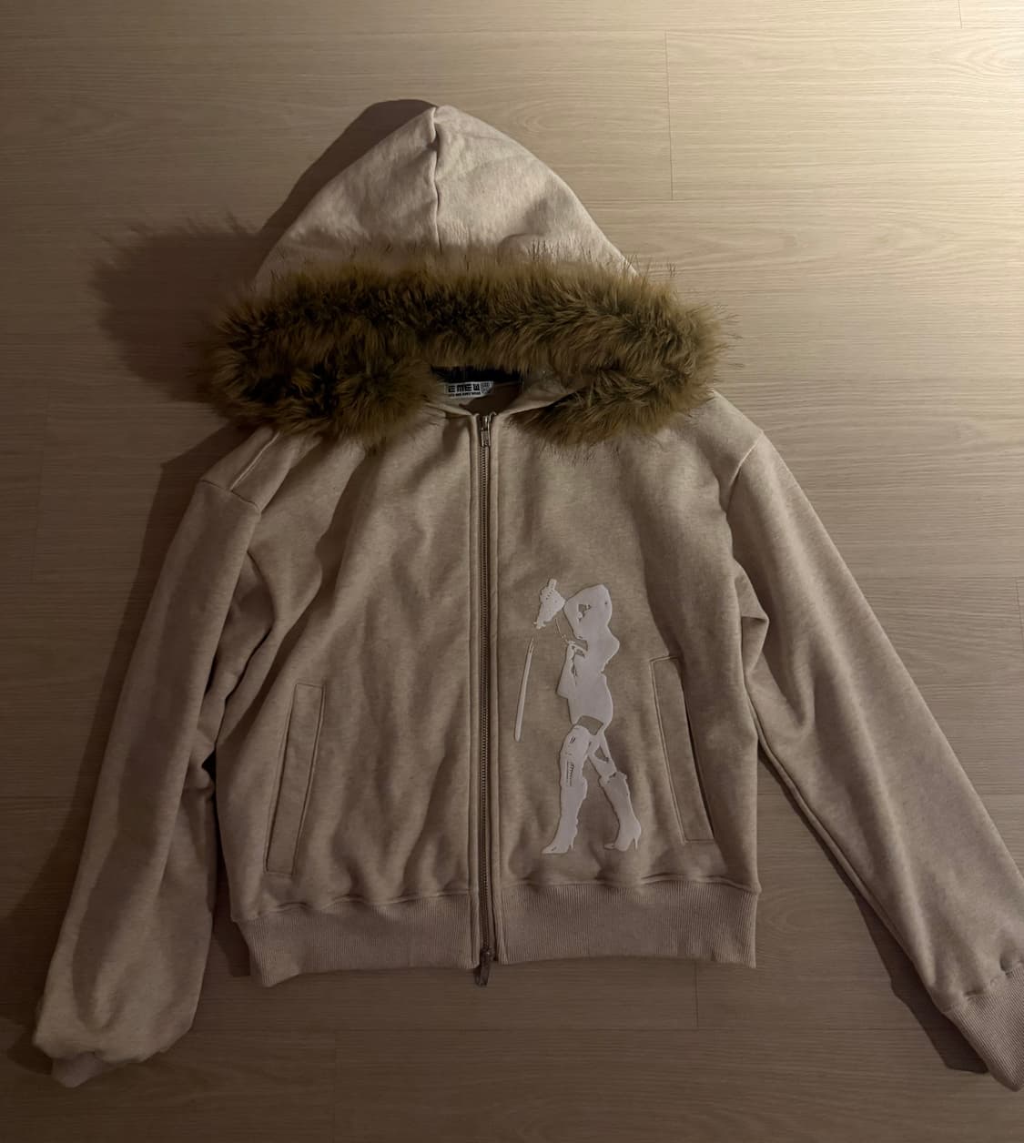 EMEW 퍼 후드집업 상품이미지2