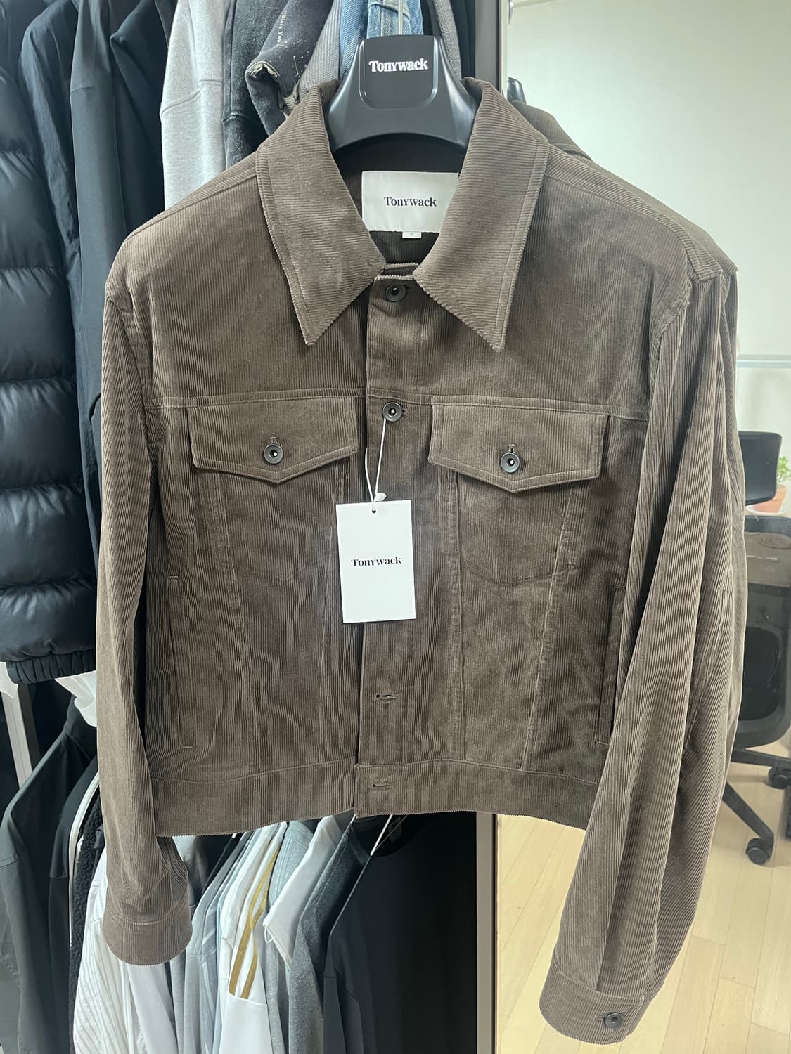 토니웩 코듀로이 트러커 L 브라운 상품이미지4