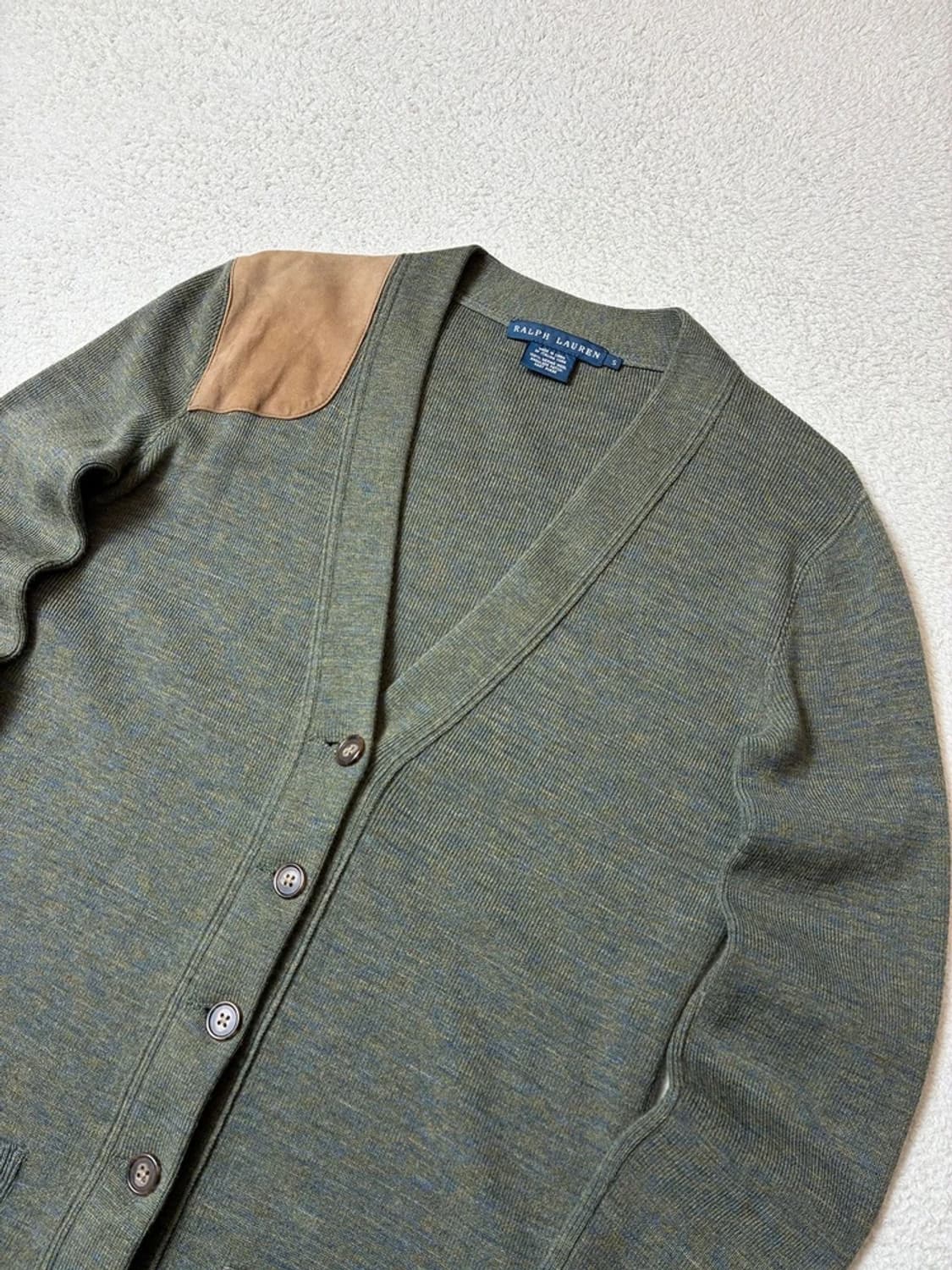 폴로 랄프로렌 00's 염소가죽 패치 니트 가디건 PN7871 상품이미지2