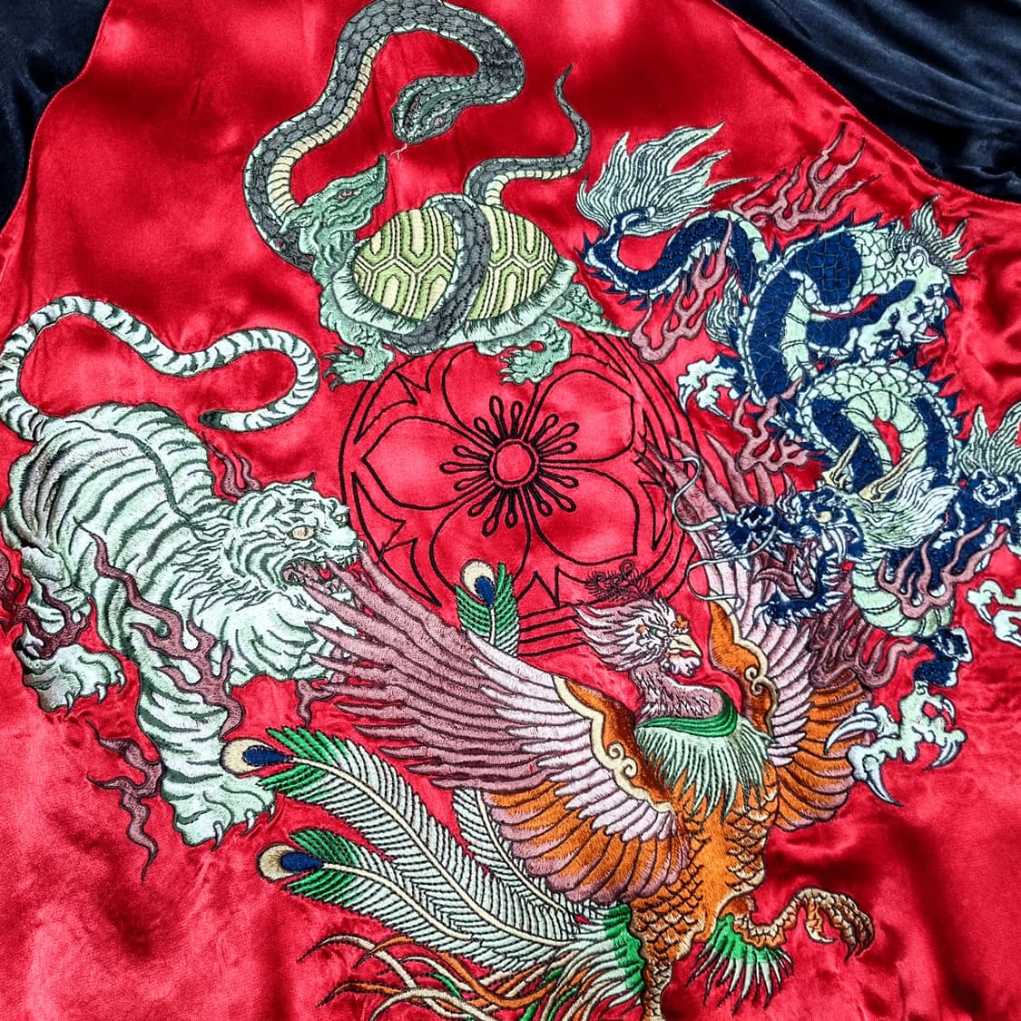 백화요란 | 육장생 양면 스카쟌 | 레드, 아이보리 | XL 상품이미지5