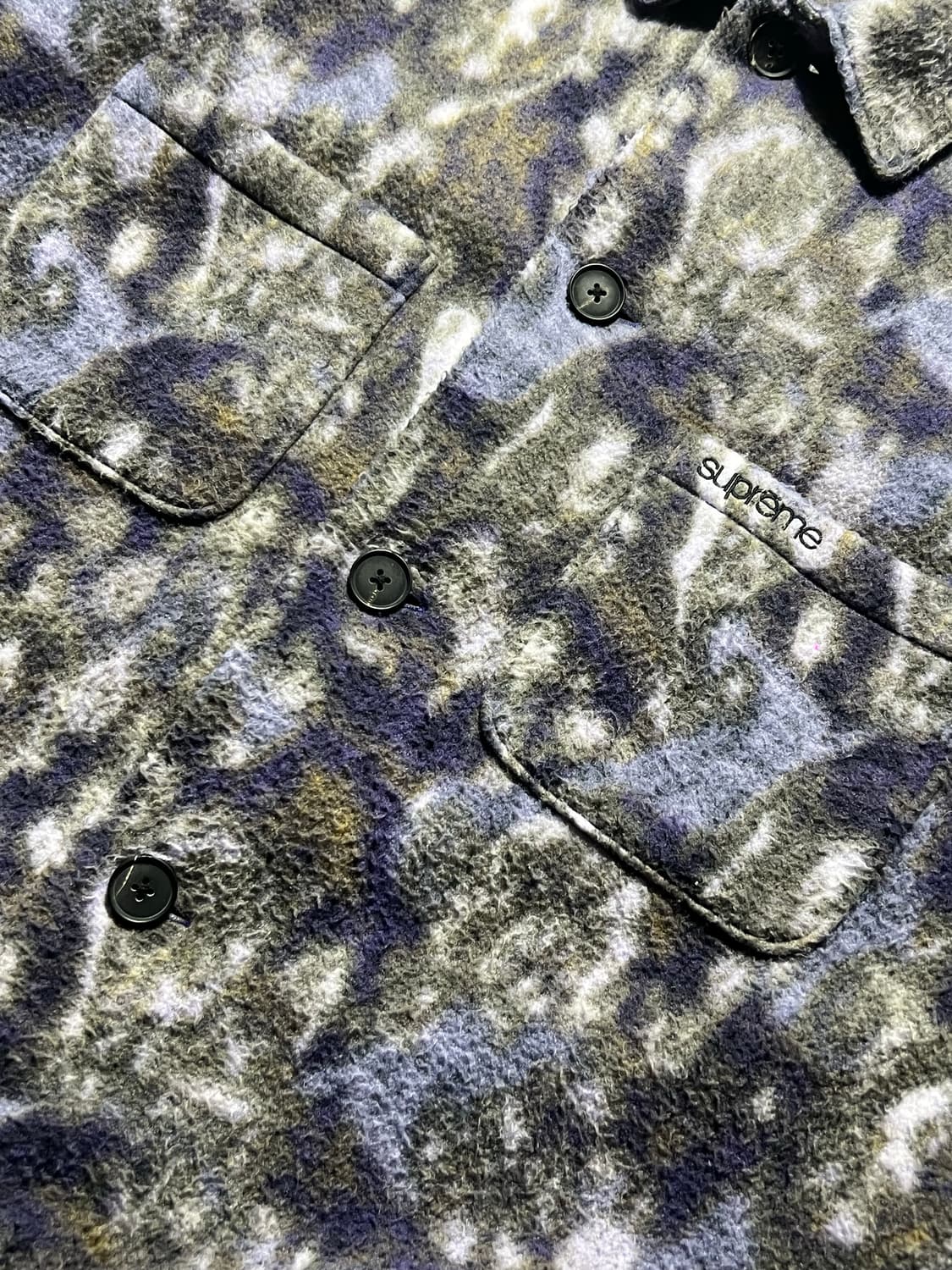 Supreme 21fw Paisley Fleece Shirt 상품이미지3