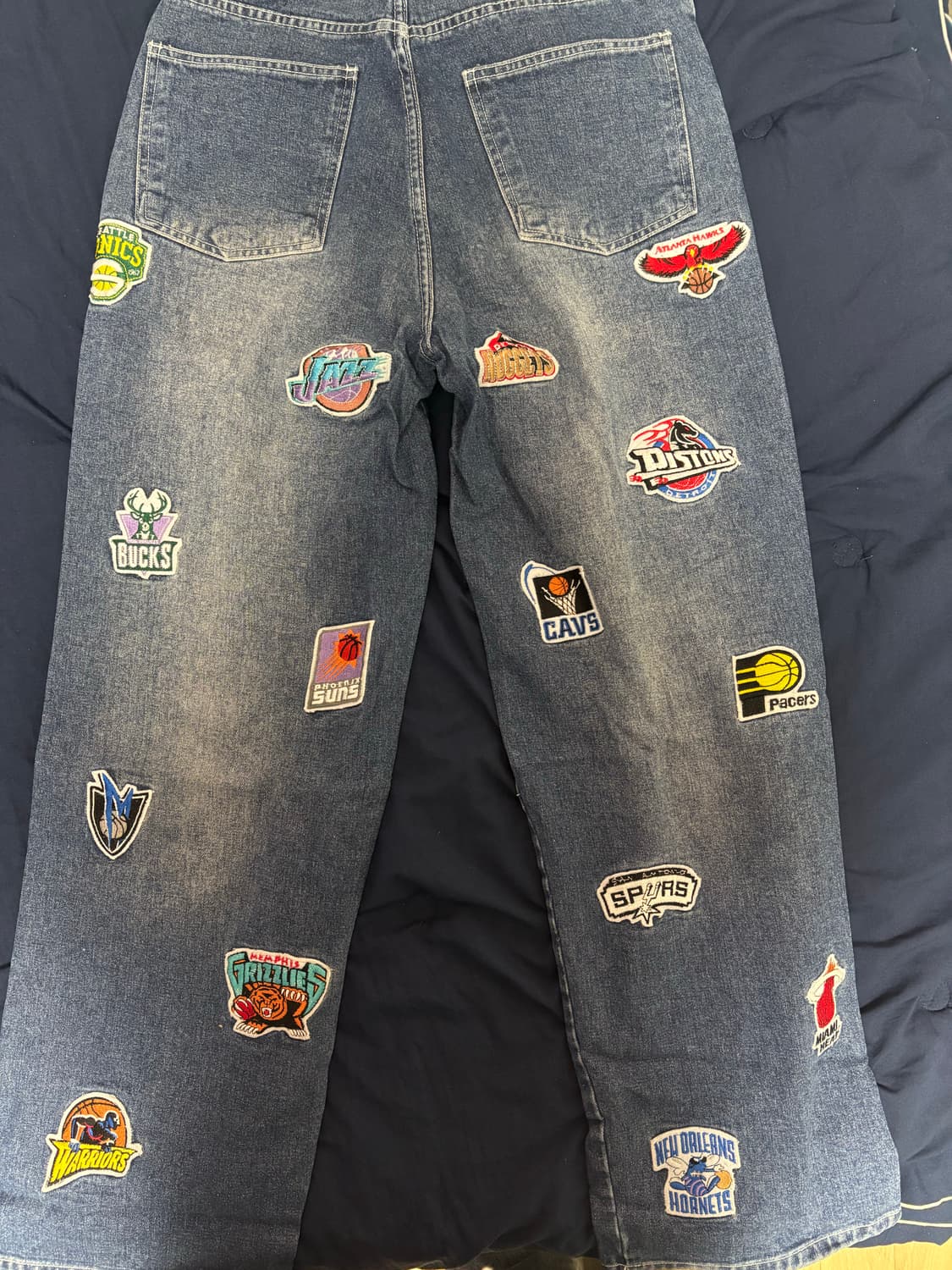 오리지널 빈티지 nba 농구 패치 데님 팬츠 (31~32인치) 상품이미지2