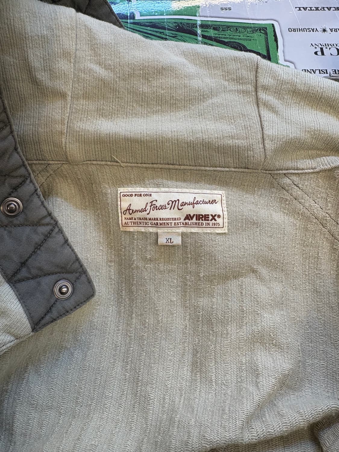 아비렉스 U.S. 네이비 스웻 집업 후디 자켓 상품이미지3