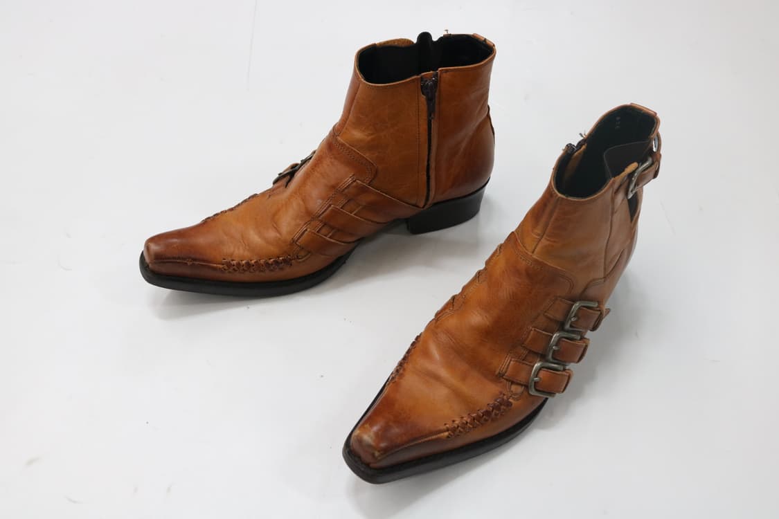 훕데두 스퀘어토 버클 스트랩 부츠 상품이미지2