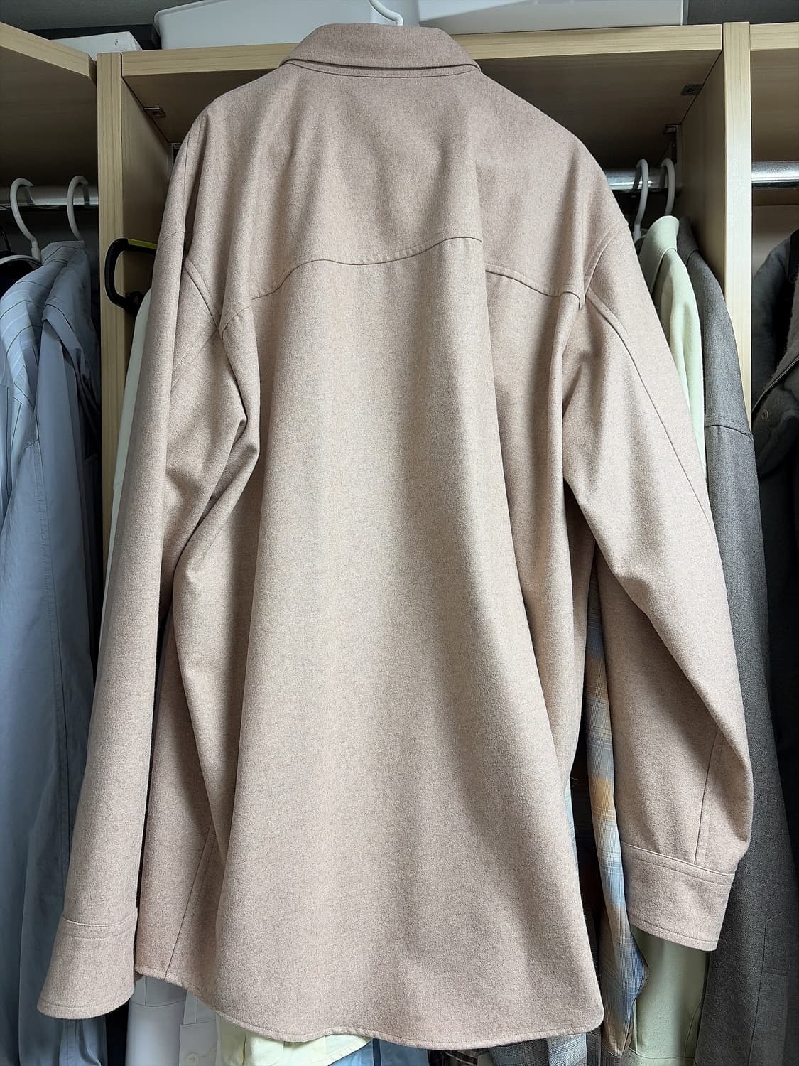 오라리 울 풀링 플란넬 셔츠 5사이즈 상품이미지2