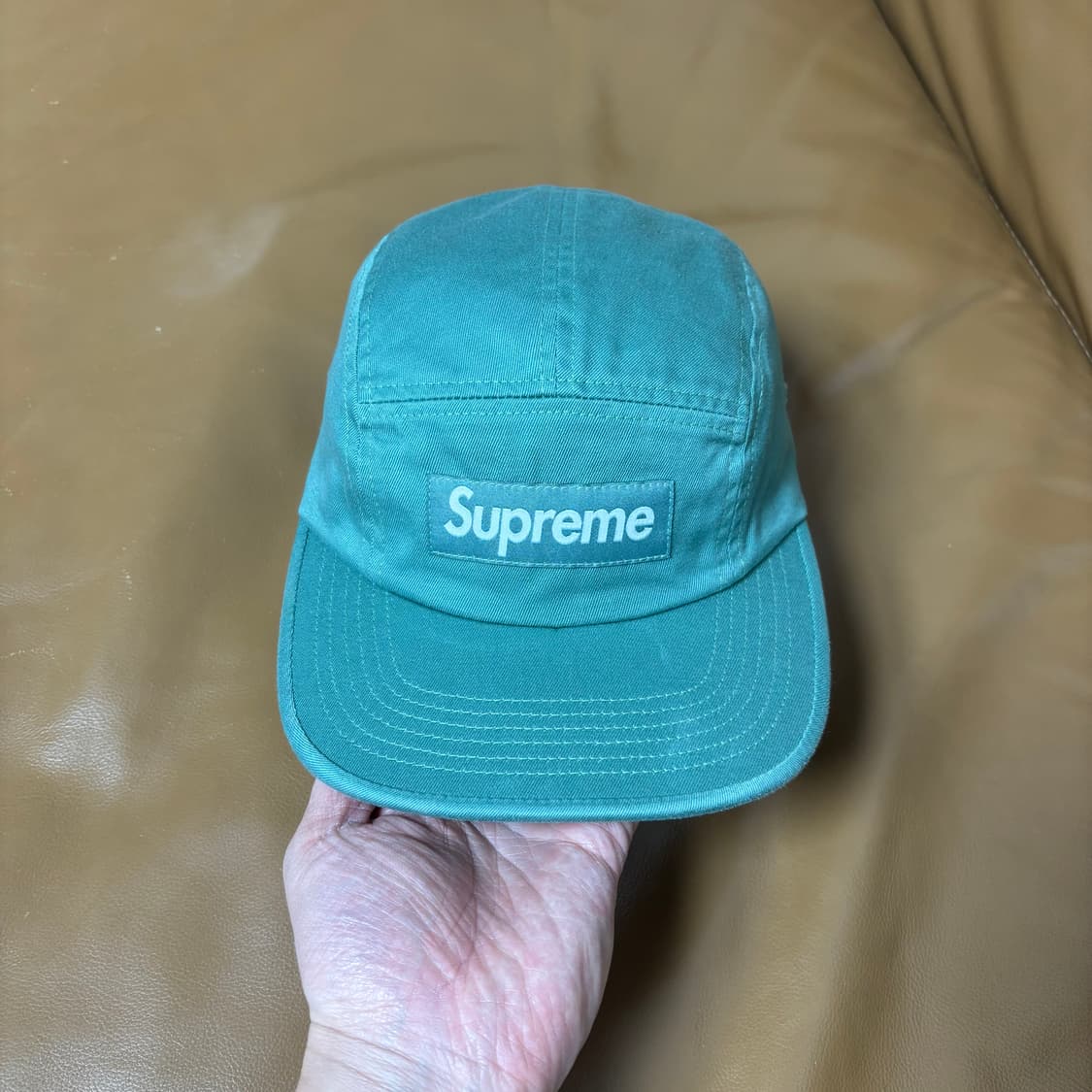 슈프림 캠프캡 모자 박스로고 25ss 워시드 세이지 상품이미지3