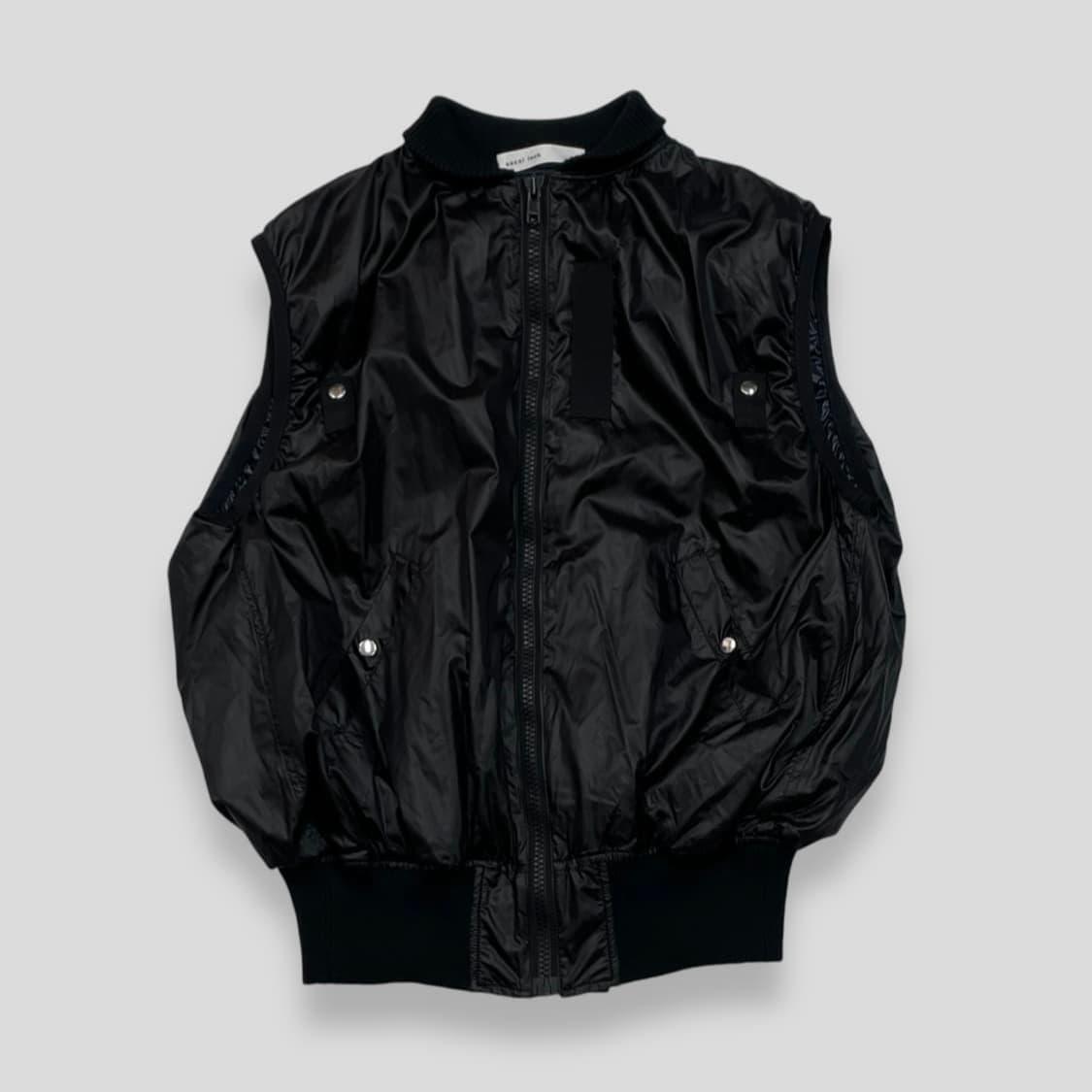 사카이 럭 Sacai luck 나일론 베스트 자켓 블랙 상품이미지1