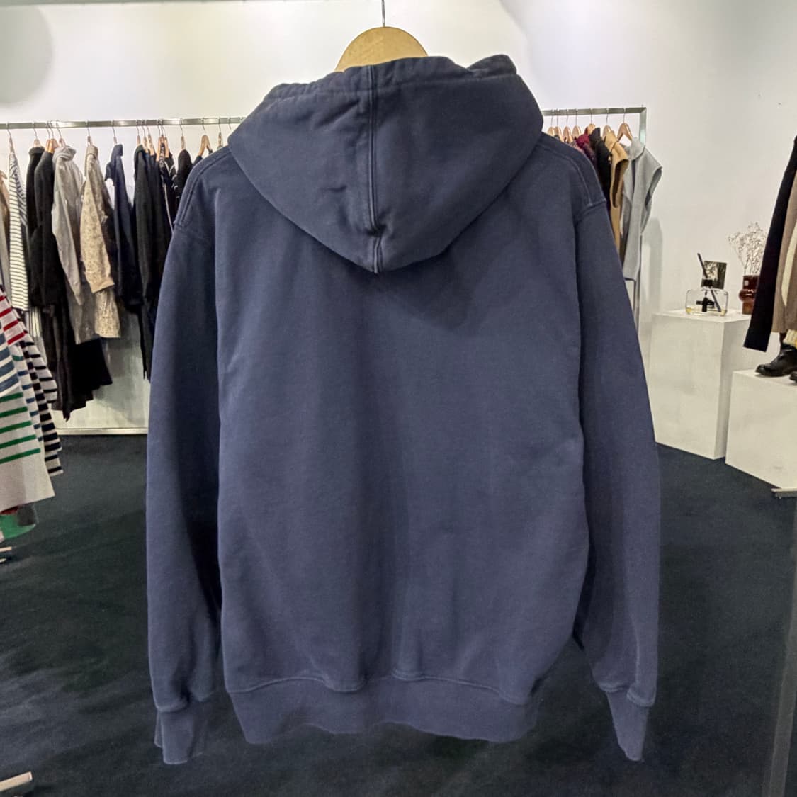 [L] 디스이즈네버댓 스펠아웃 후드티 네이비 상품이미지2