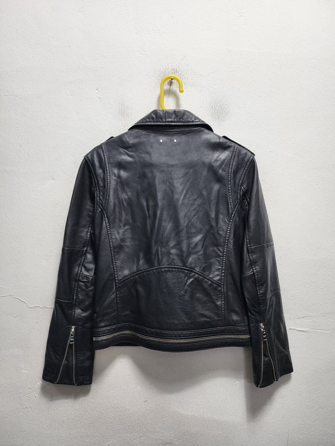 캘빈클라인 CK 스틸로고 리얼레더 라이더자켓 상품이미지2