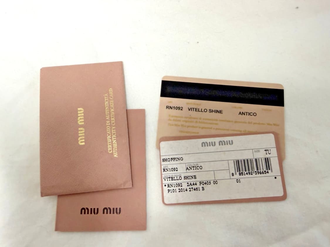 [정품] 미우미우 비텔로 샤인 투웨이백  상품이미지9