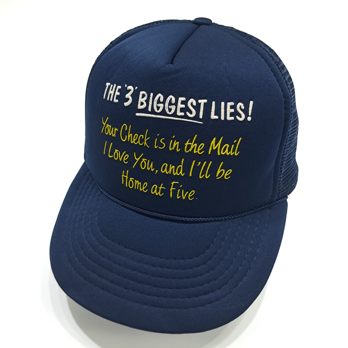 빈티지 The 3 Biggest Lies 로프 메쉬 트러커캡 P1935 상품이미지2