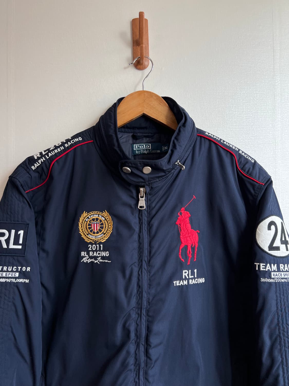 폴로 레이싱 패딩 자켓 상품이미지3