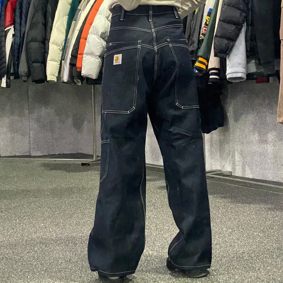 칼하트 와이드 생지 빅포켓 스티치 데님 팬츠 B3769 상품이미지2