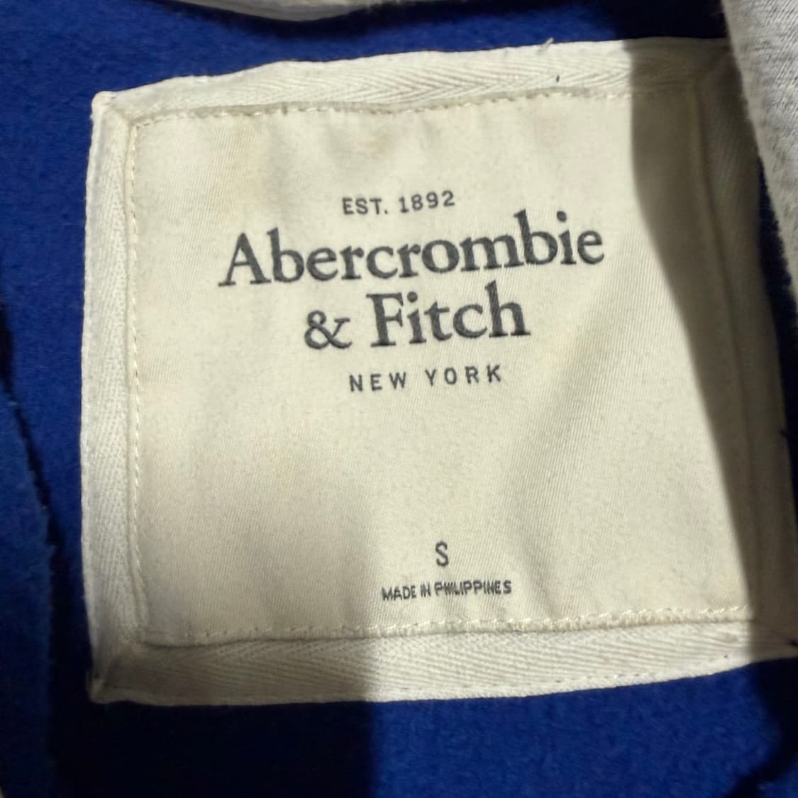 딱붙핏 아베크롬비 블루 후드집업 s 상품이미지3