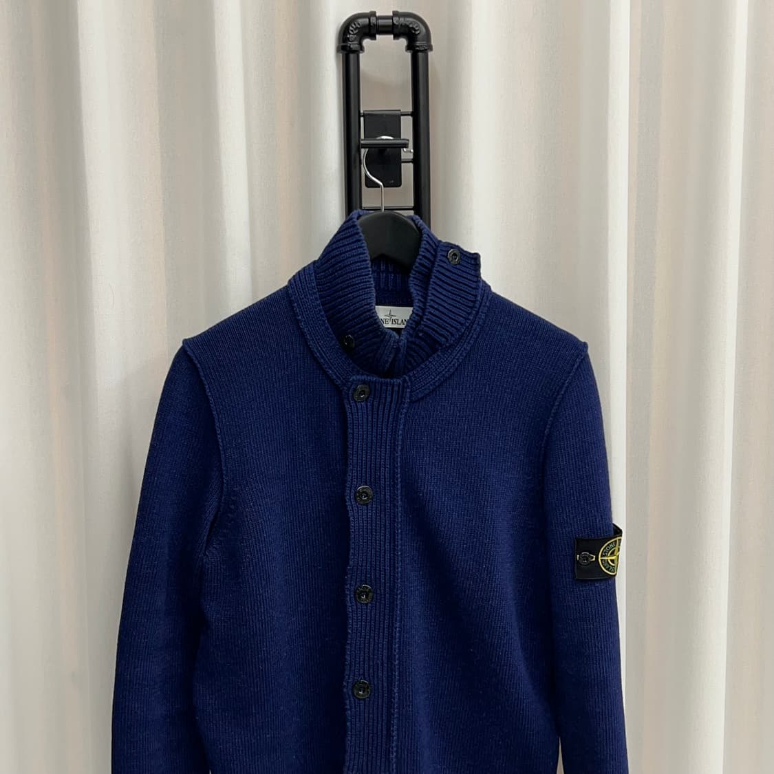 스톤아일랜드 버튼집업 니트 가디건 네이비 ( M) 상품이미지4