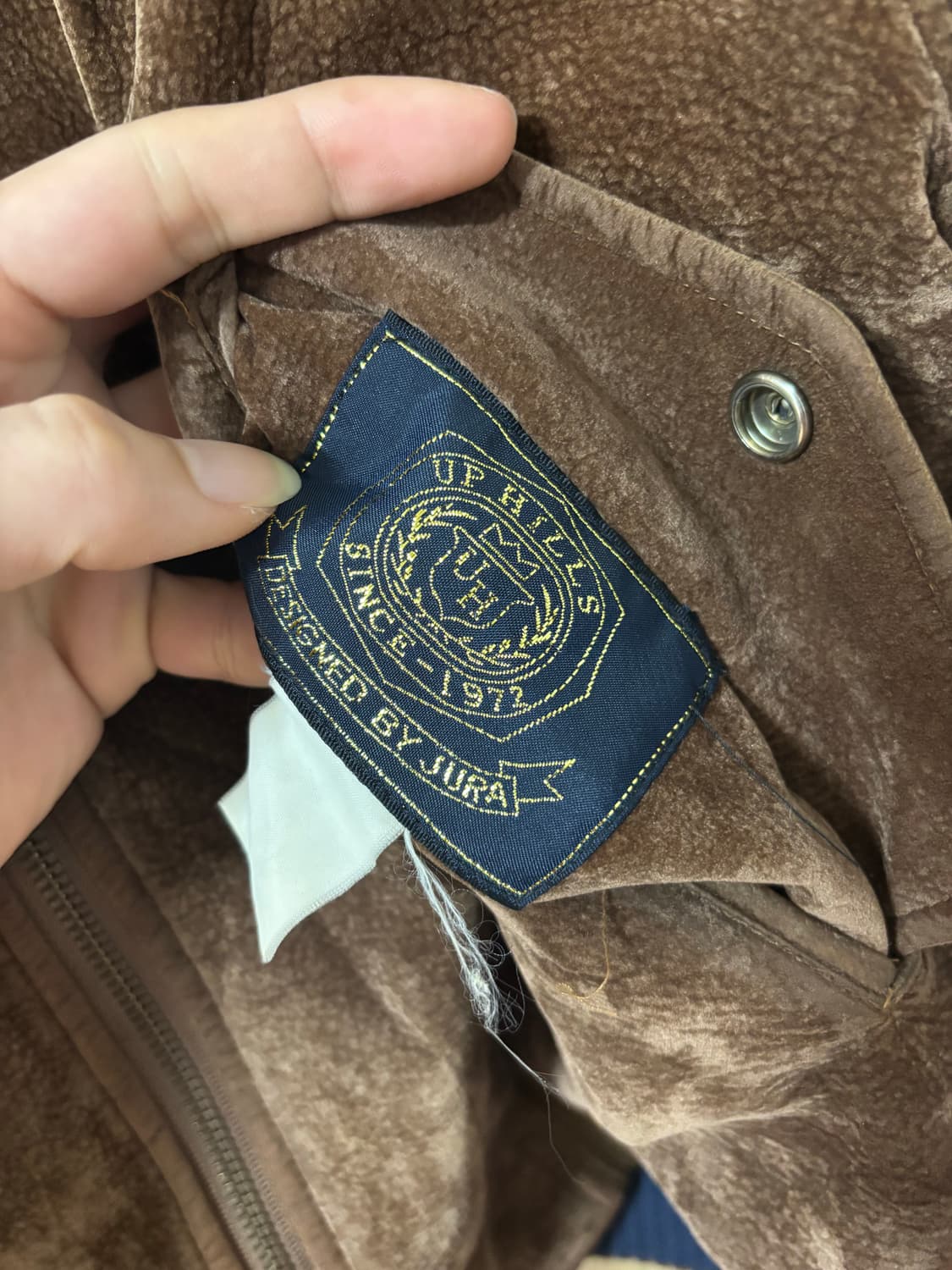 빈티지 브라운 스웨이드 봄버 가죽 양면 자켓 상품이미지7