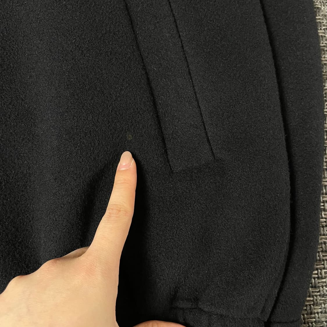 라코스테 블랙 캐시미어 블루종 자켓 105 상품이미지6