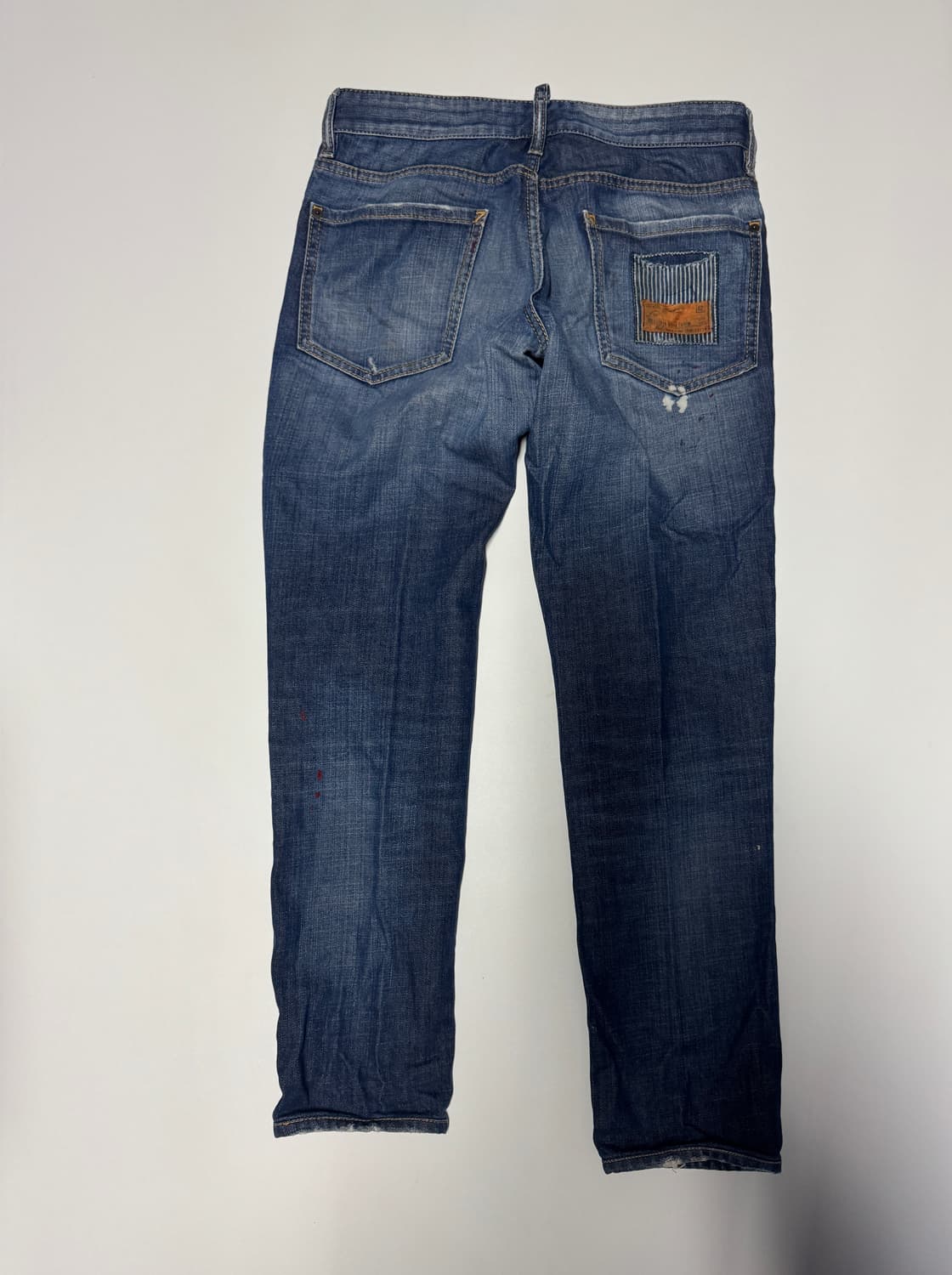 여성 디스퀘어드2 페인트 워싱 버튼 데님팬츠 30.7인치 상품이미지2