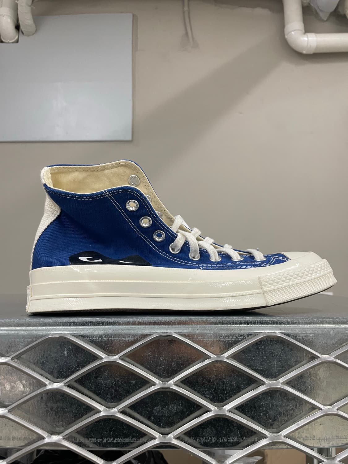 컨버스x꼼데 블루 하이 260mm (박스x)(gr-4613) 상품이미지4