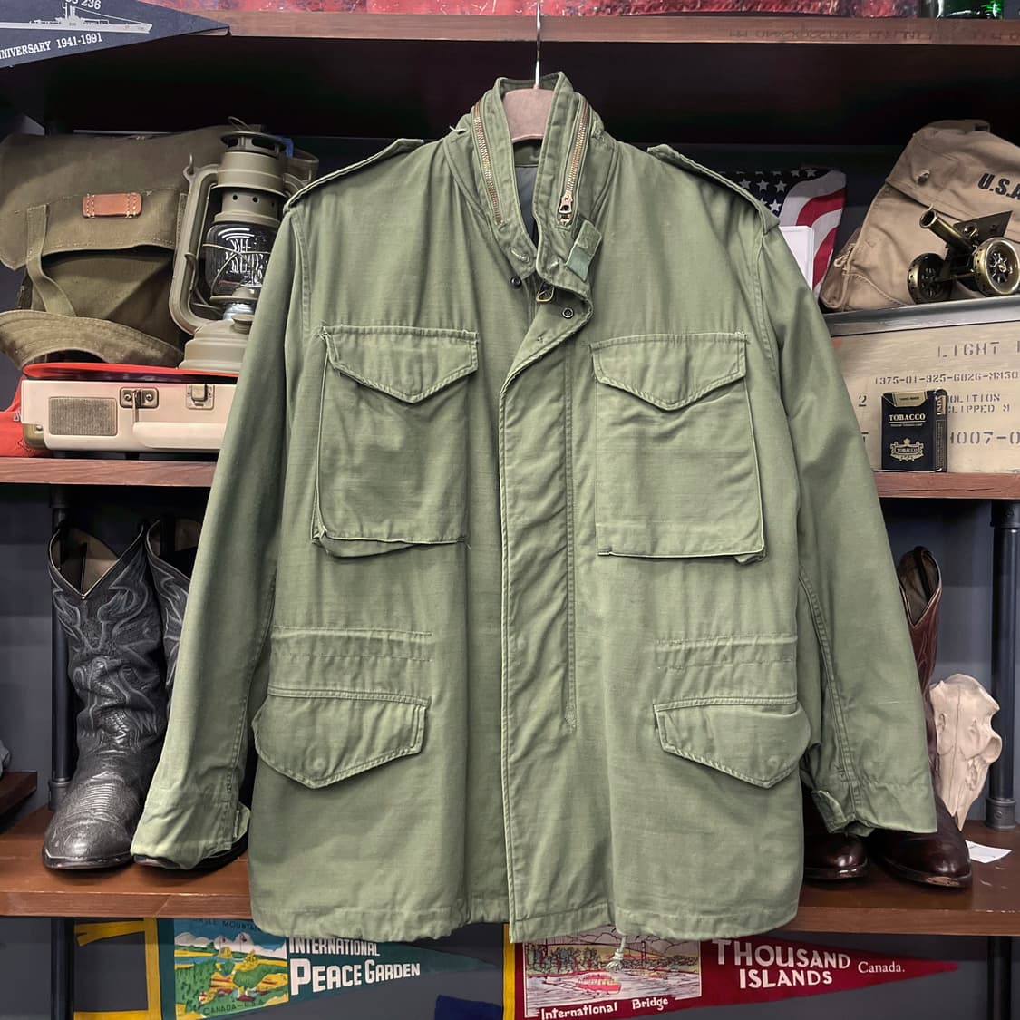 70s 알파인더스트리 M-65 필드자켓 오리지널 밀리터리 야상 N356 상품이미지1