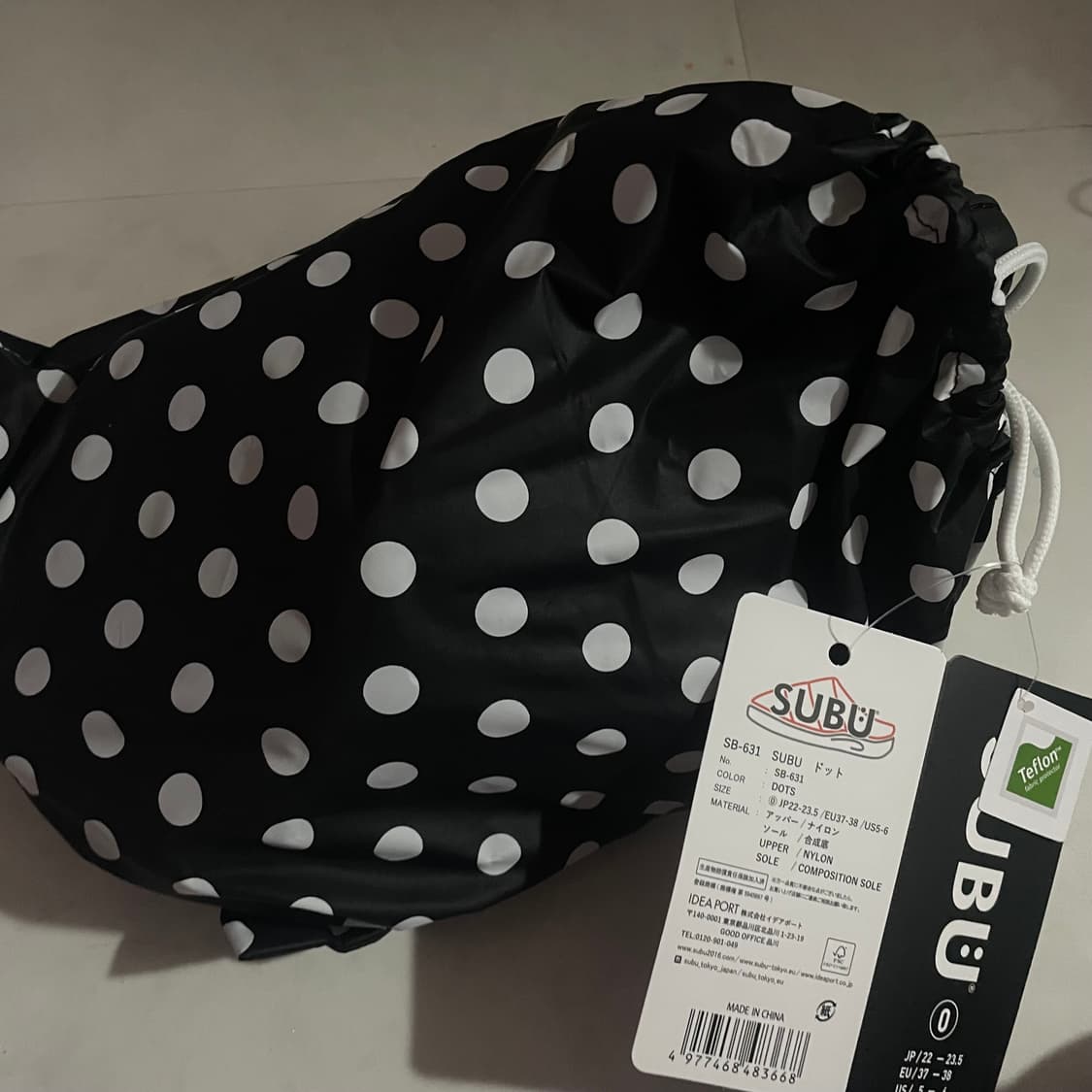 스부 도트 슬리퍼 0사이즈 상품이미지2