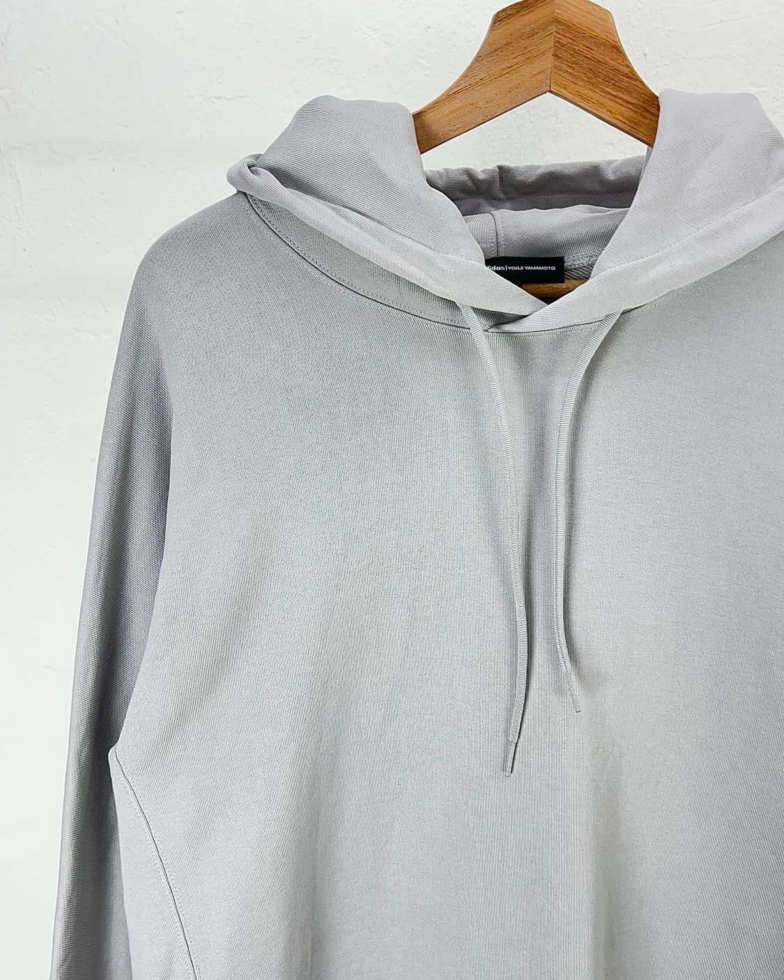 y-3 라이트 그레이 레이어드 스트레치 후디 상품이미지2