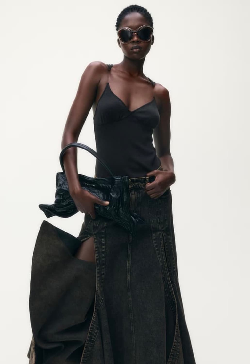 H&M 글렌마틴스 리브드 슬리브리스 탑 상품이미지1